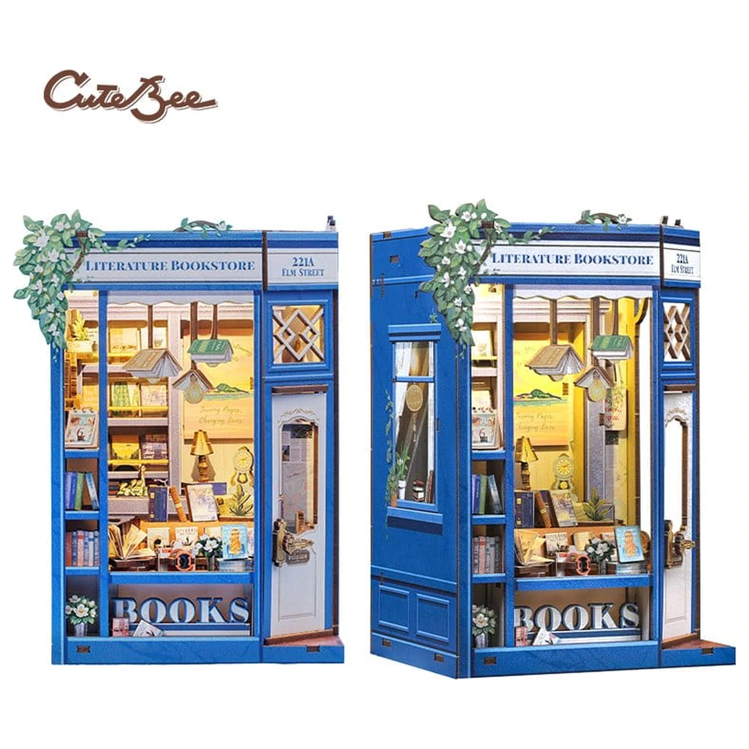 Book Nook Literatur Buchhandlung 17 x 12 cm Produktfoto