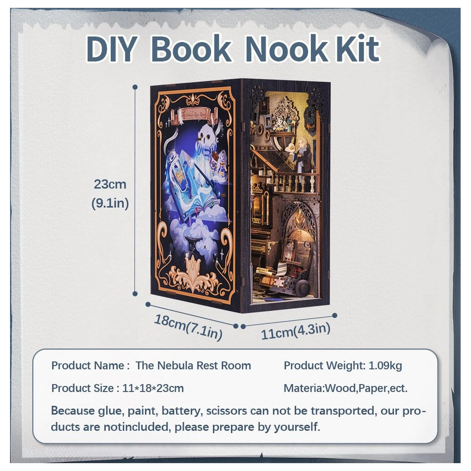 Book Nook Nebula Common Room 23 x 11 cm Produktfoto