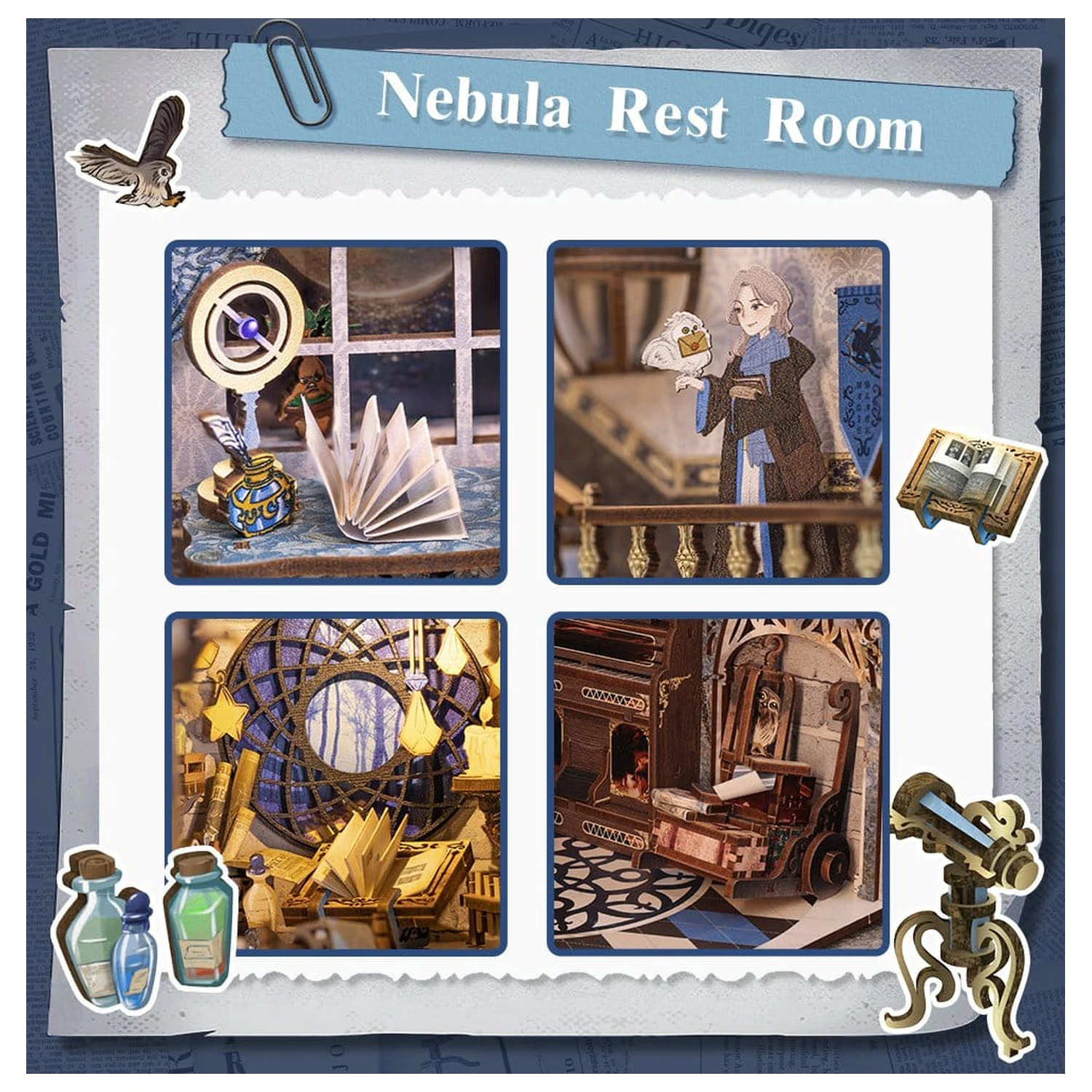 Book Nook Nebula Common Room 23 x 11 cm Produktfoto
