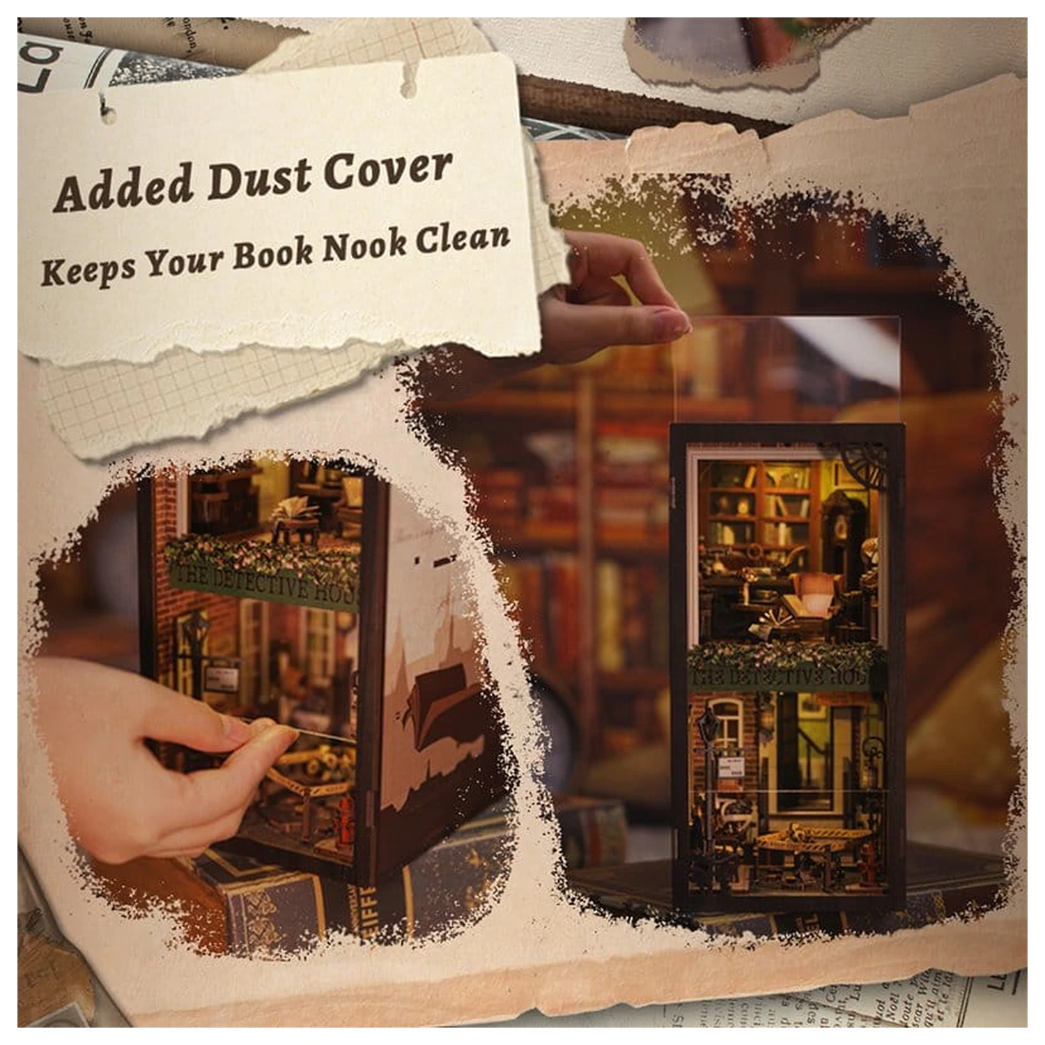 Book Nook Rose Detective Agency 23 x 11 cm Produktfoto