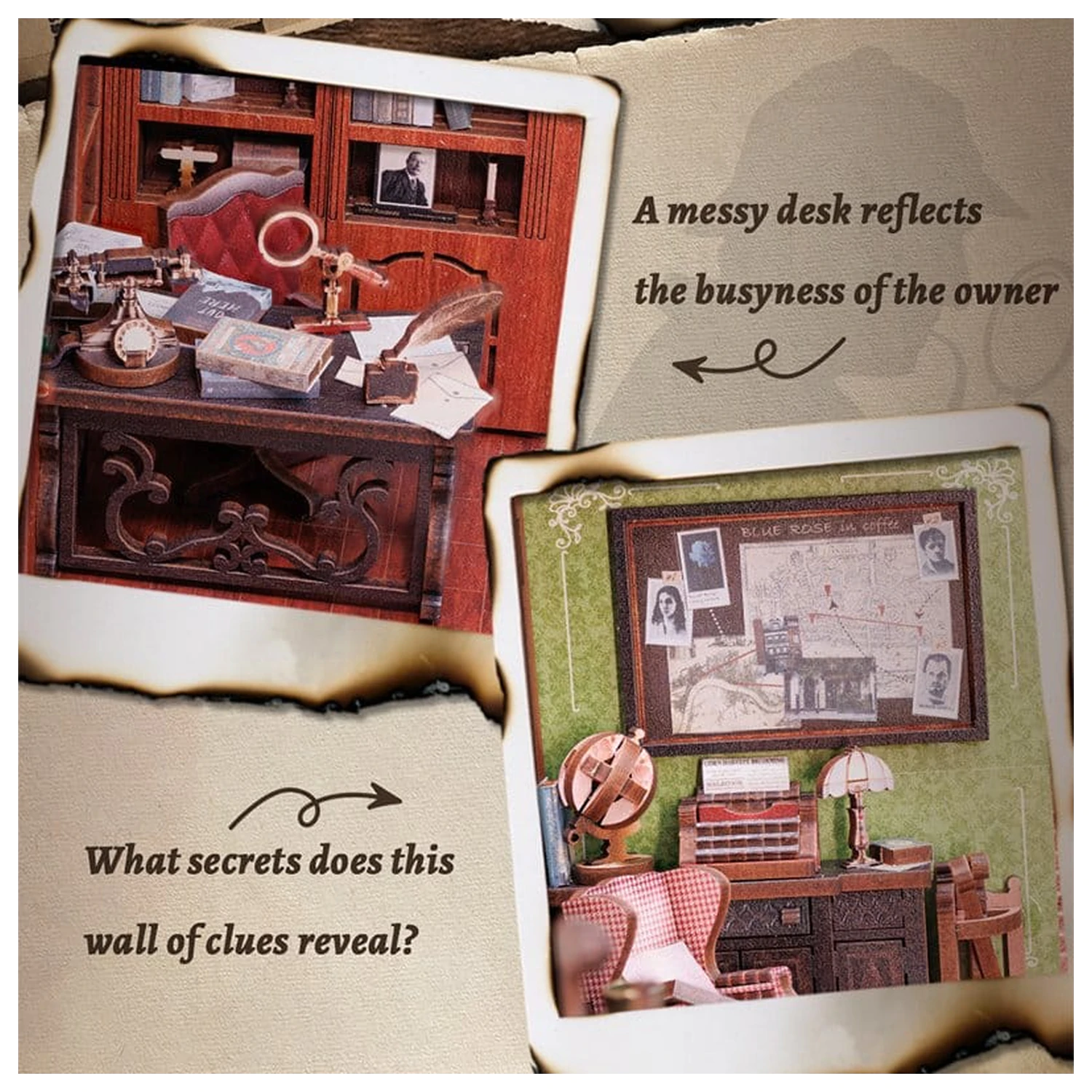 Book Nook Rose Detective Agency 23 x 11 cm Produktfoto