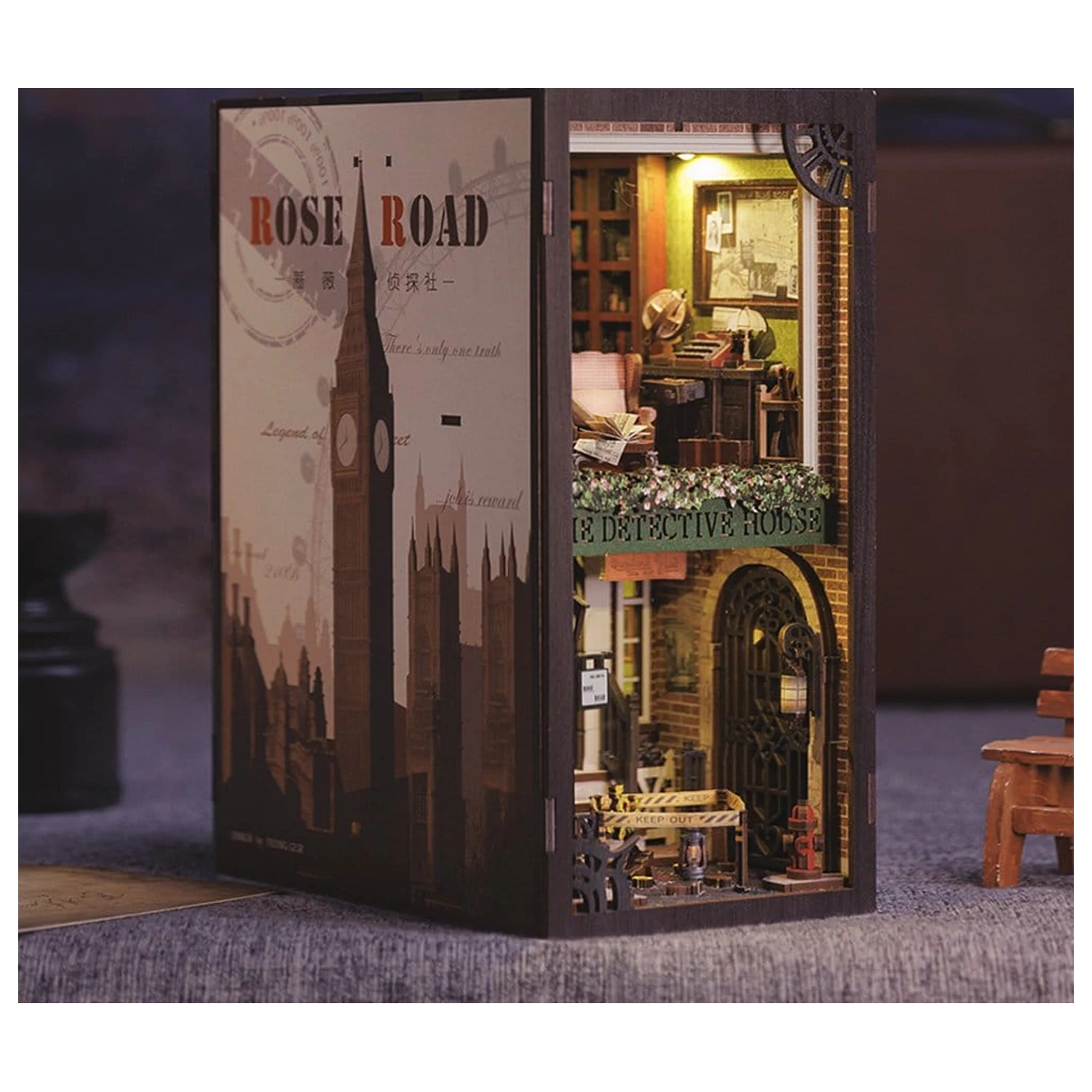 Book Nook Rose Detective Agency 23 x 11 cm Produktfoto