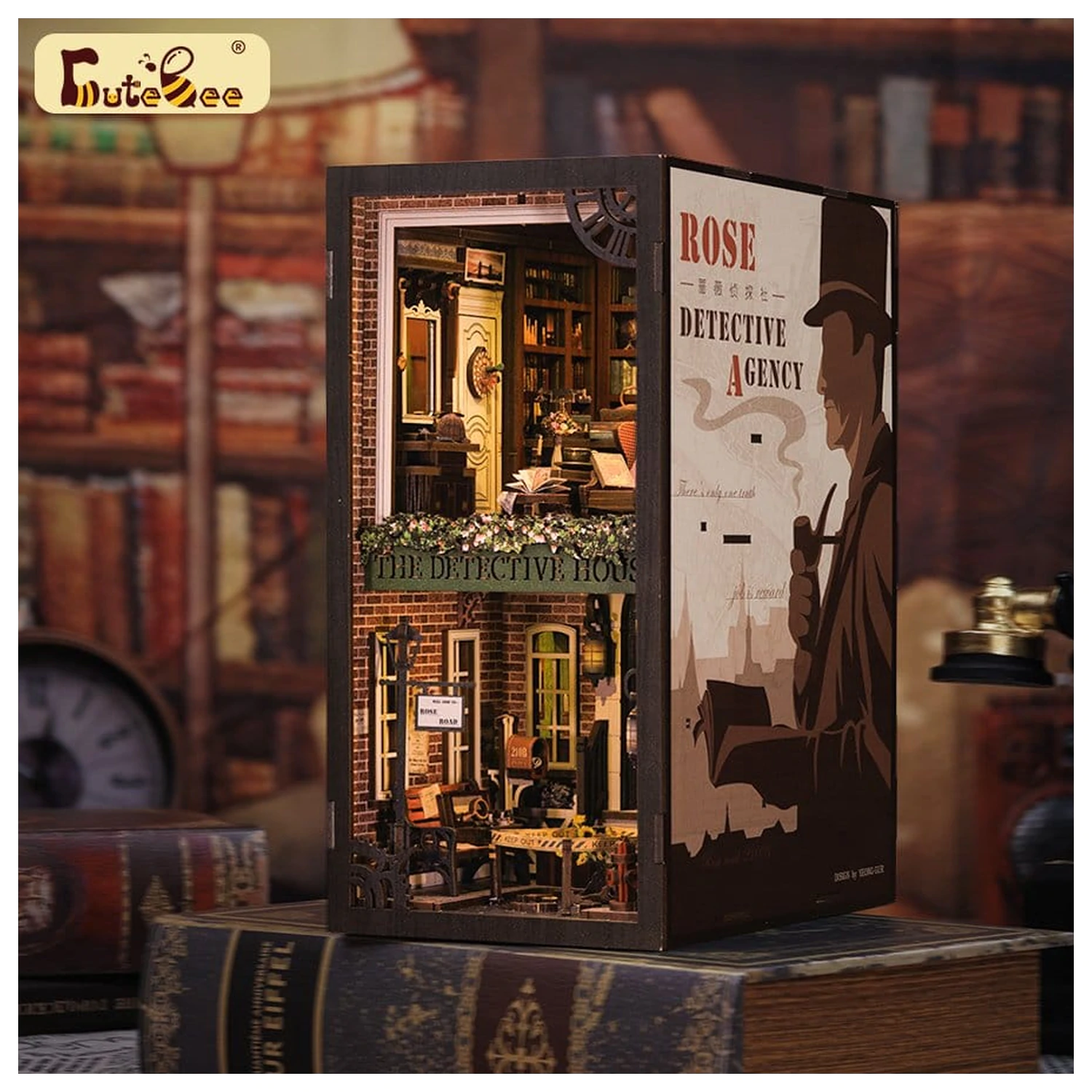 Book Nook Rose Detective Agency 23 x 11 cm Produktfoto