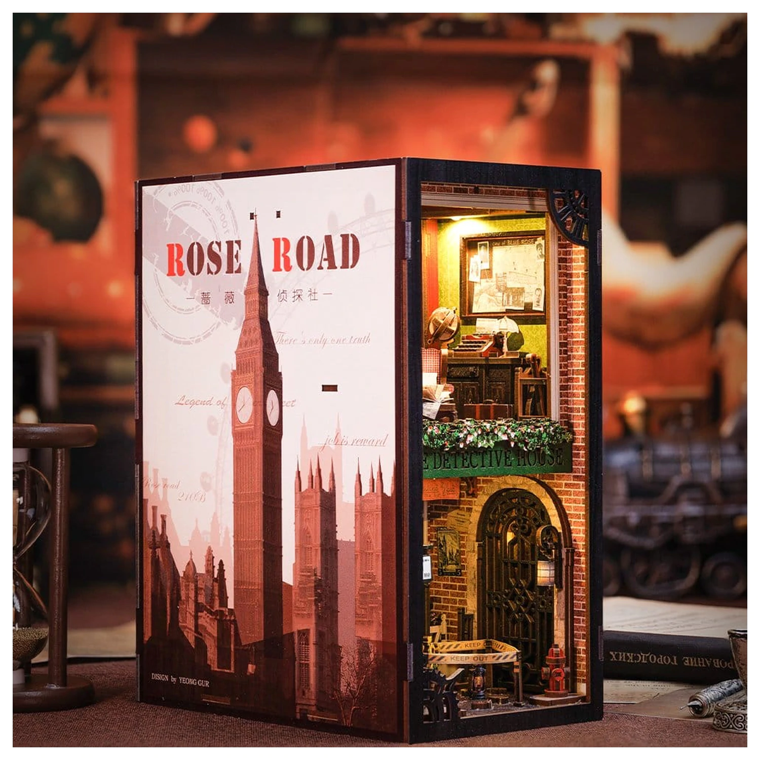 Book Nook Rose Detective Agency 23 x 11 cm Produktfoto