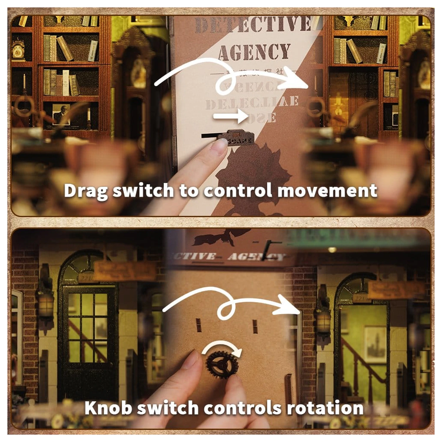 Book Nook Rose Detective Agency 23 x 11 cm Produktfoto