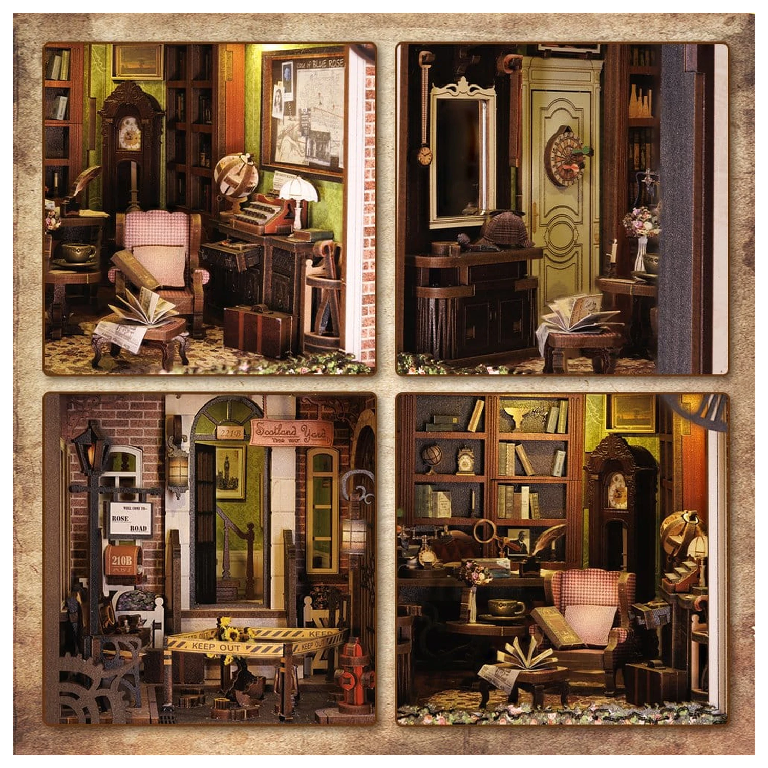 Book Nook Rose Detective Agency 23 x 11 cm Produktfoto