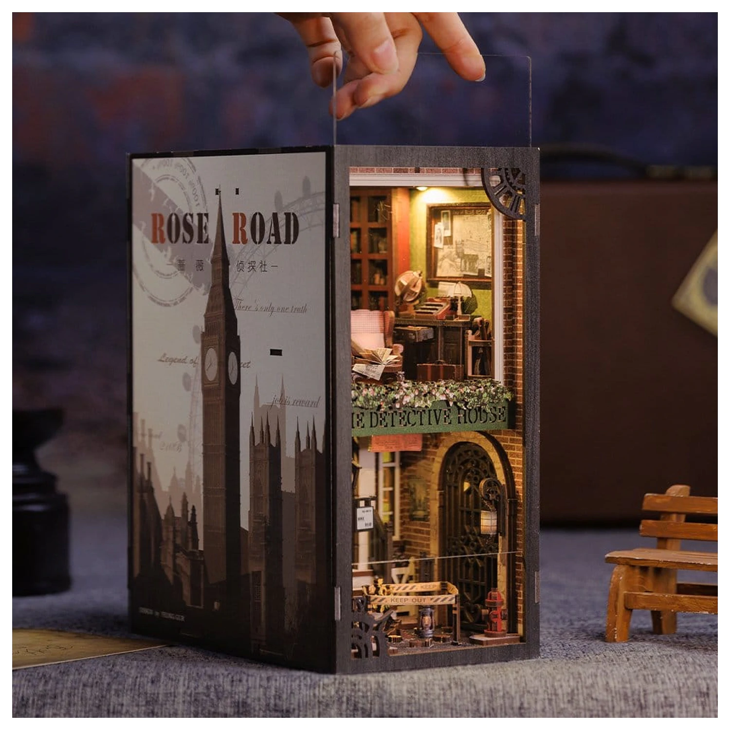 Book Nook Rose Detective Agency 23 x 11 cm Produktfoto