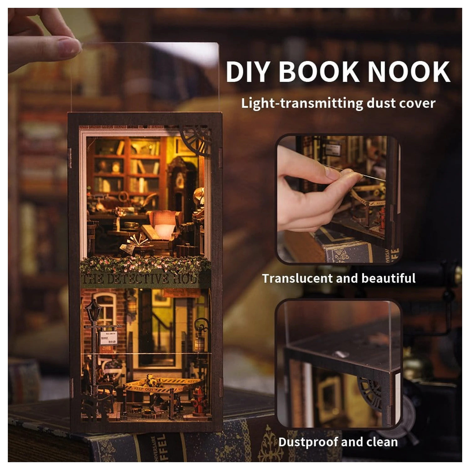 Book Nook Rose Detective Agency 23 x 11 cm Produktfoto
