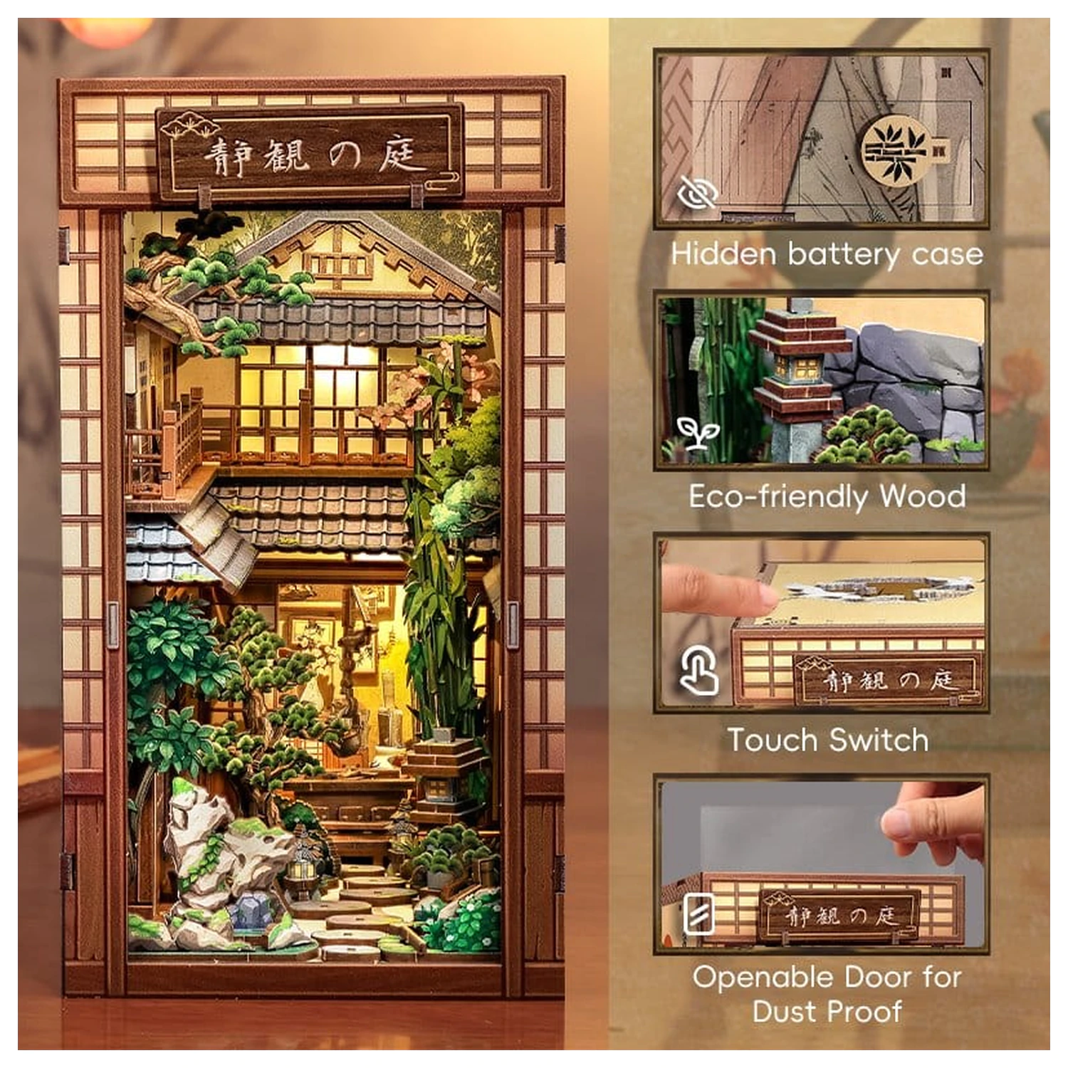 Book Nook Serene Courtyard 22 x 12 cm Produktfoto