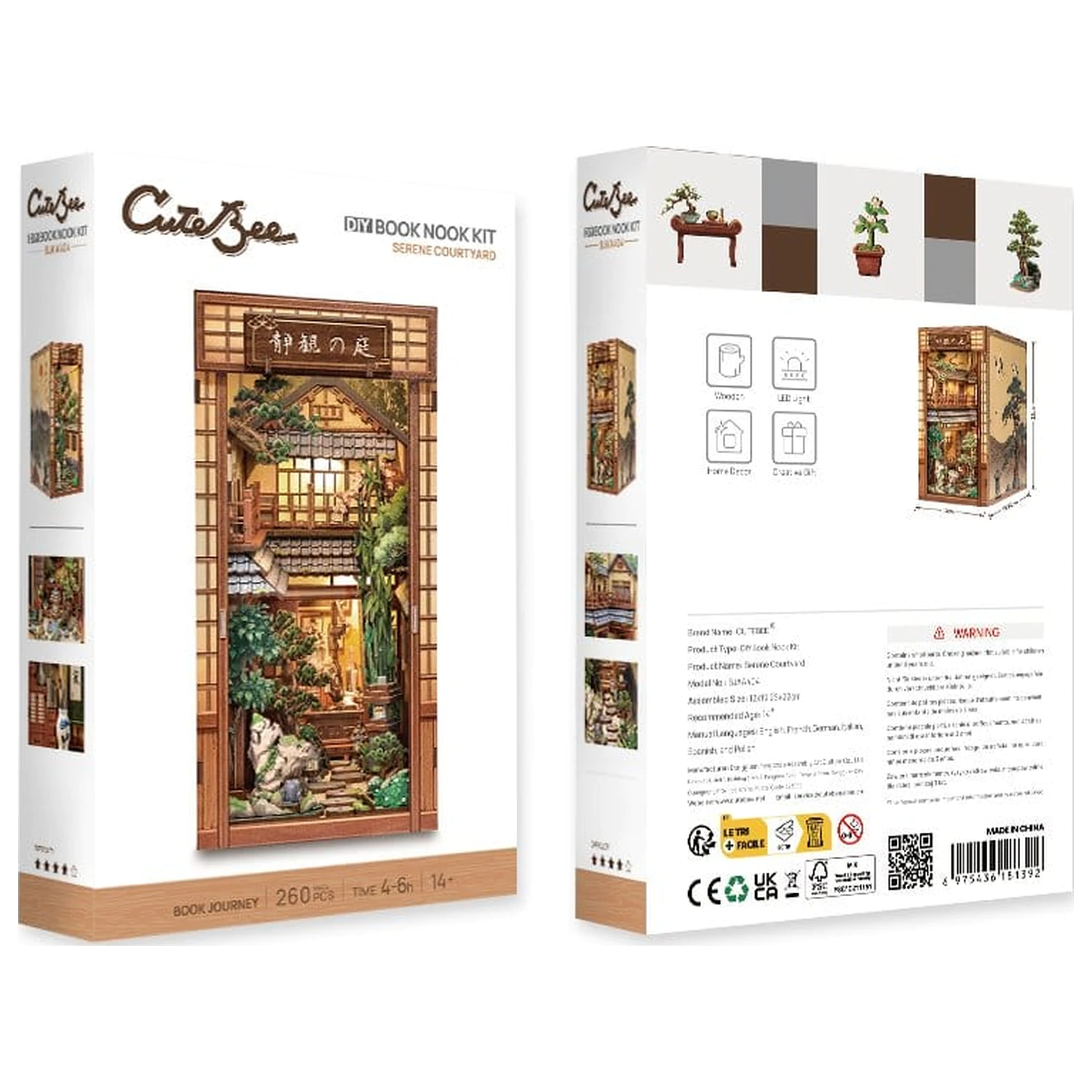 Book Nook Serene Courtyard 22 x 12 cm Produktfoto