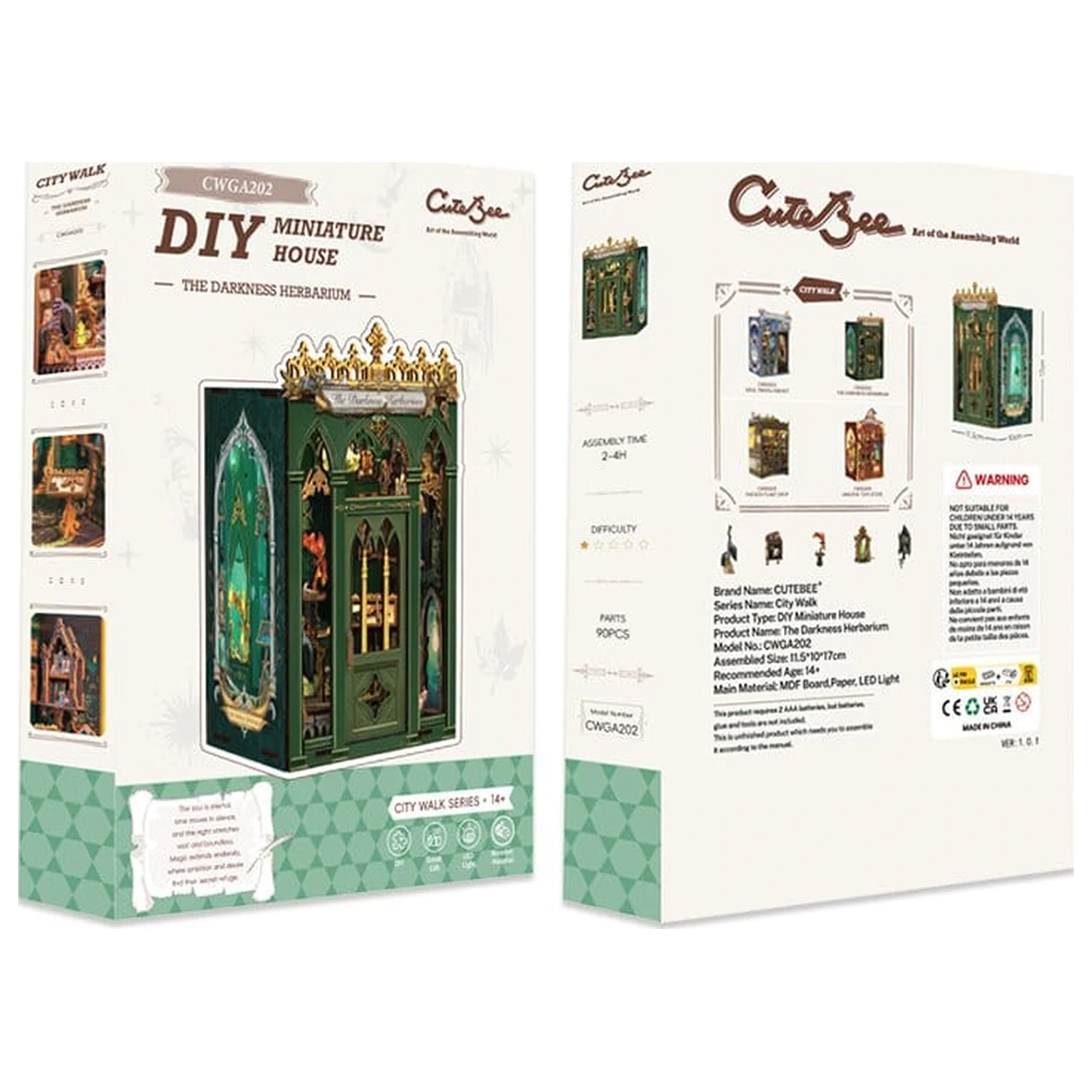 Book Nook The Darkness Herbarium 17 x 12 Zentimeter Produktfoto