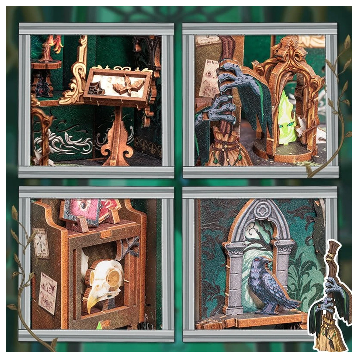 Book Nook The Darkness Herbarium 17 x 12 Zentimeter Produktfoto