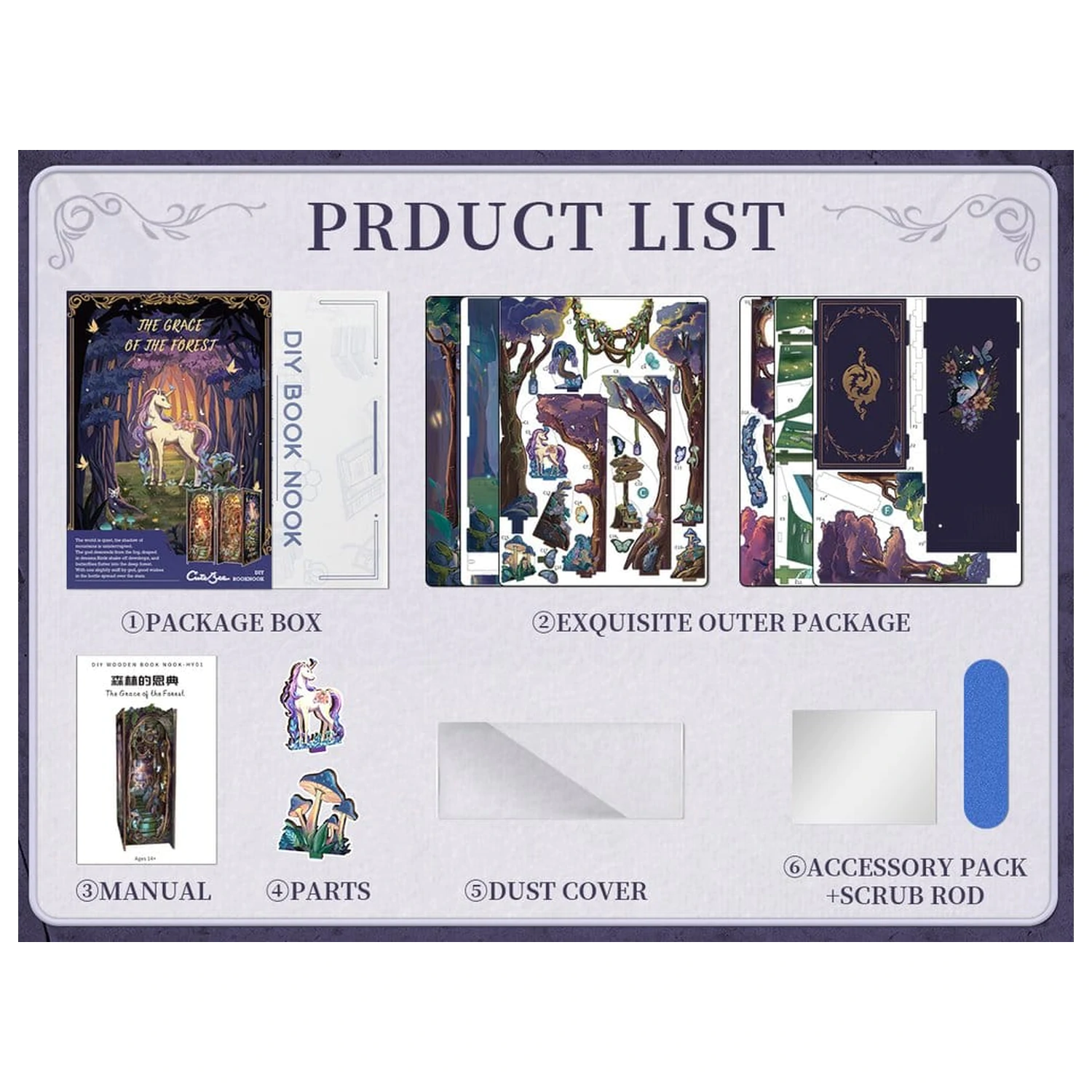 Book Nook Die Anmut des Waldes 22 x 8 cm Produktfoto