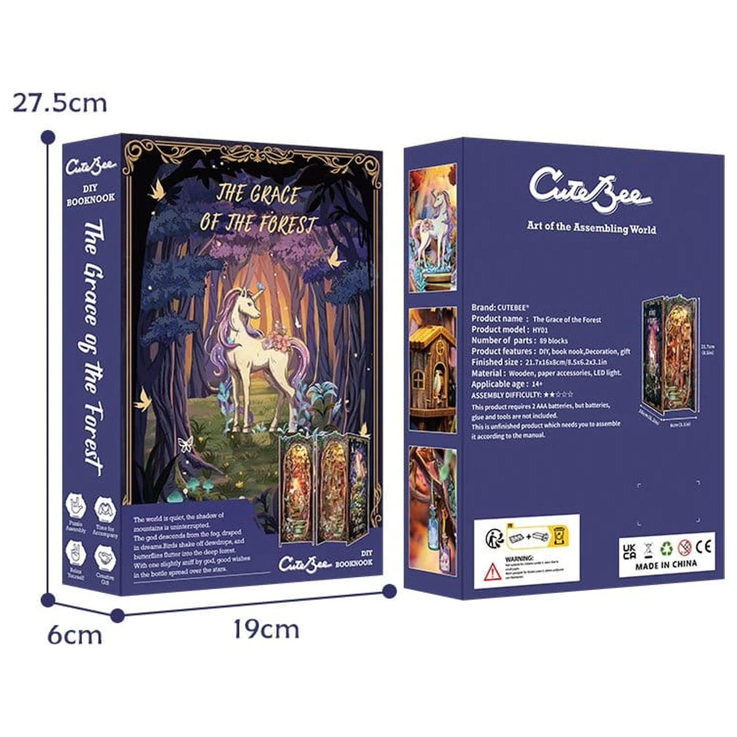 Book Nook Die Anmut des Waldes 22 x 8 cm Produktfoto