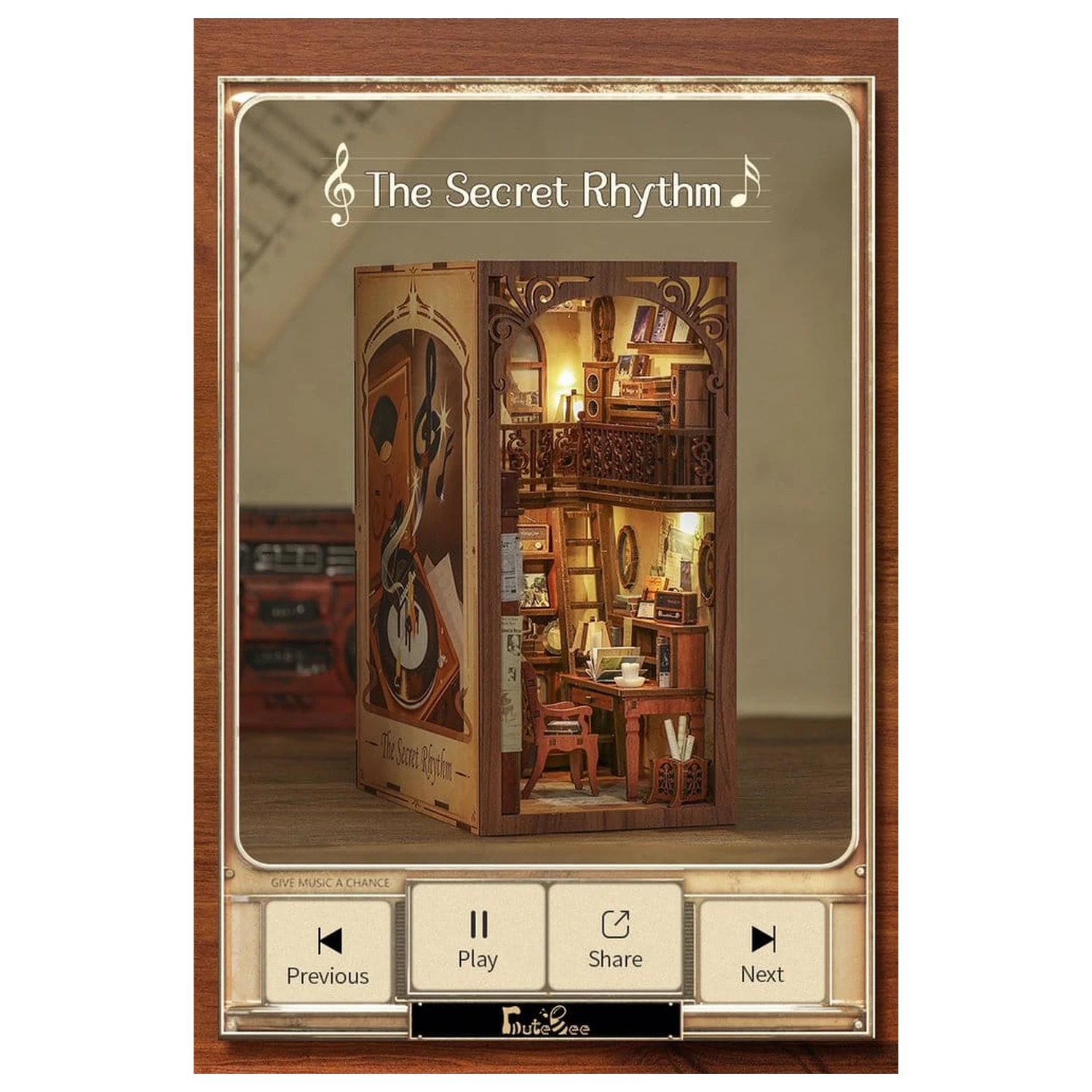 Book Nook The Secret Rhythm 23 x 11 cm Produktfoto
