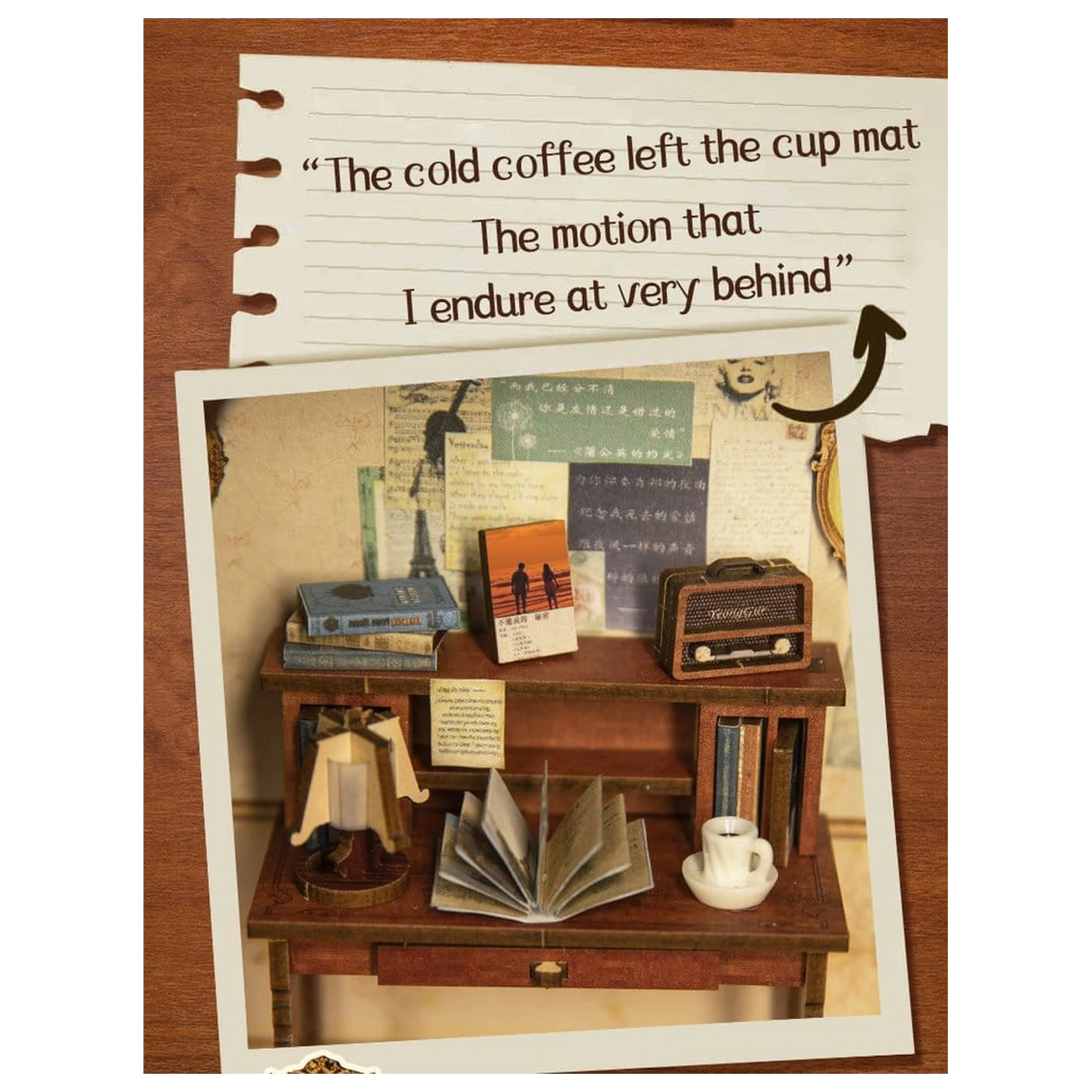 Book Nook The Secret Rhythm 23 x 11 cm Produktfoto