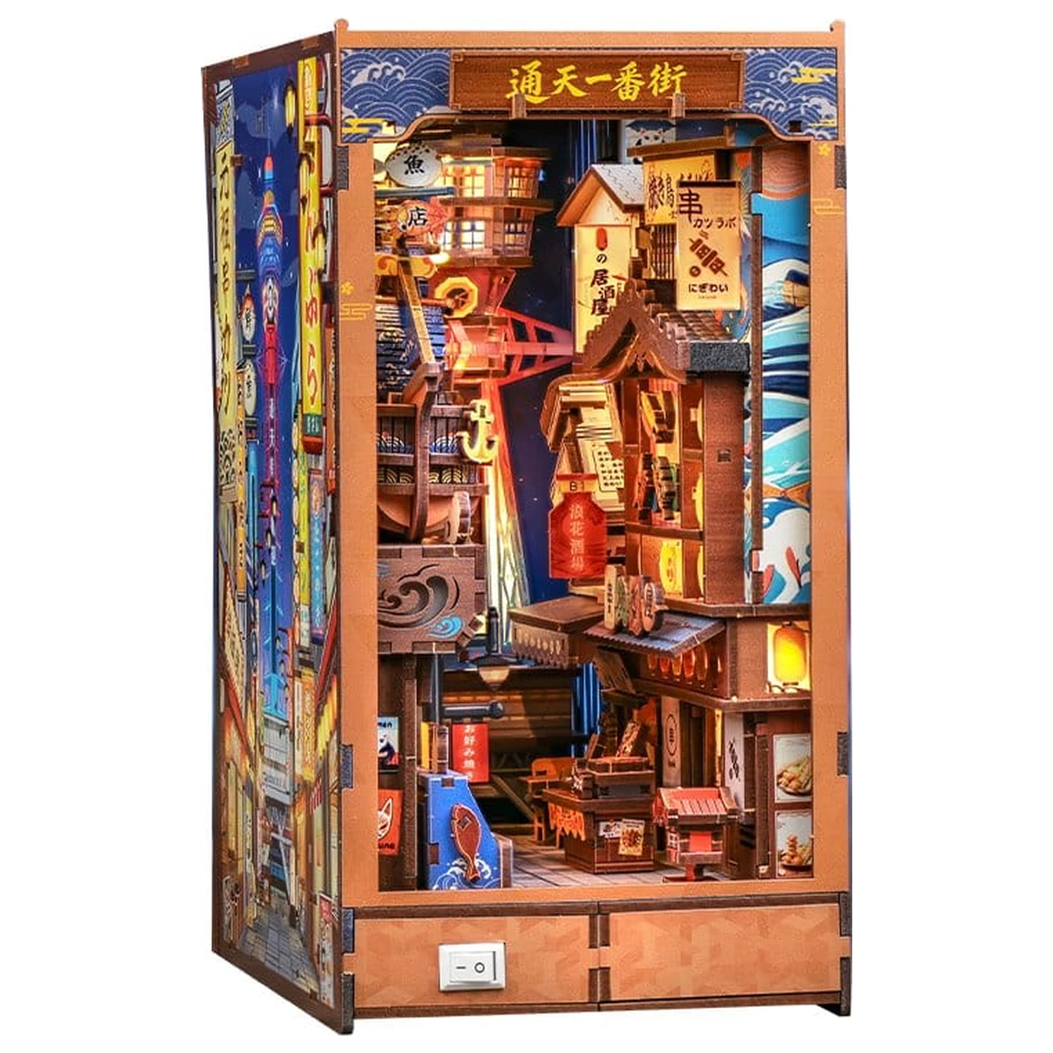 Book Nook Tsutenkaku Ichiban Street 23 x 12 Zentimeter Produktfoto