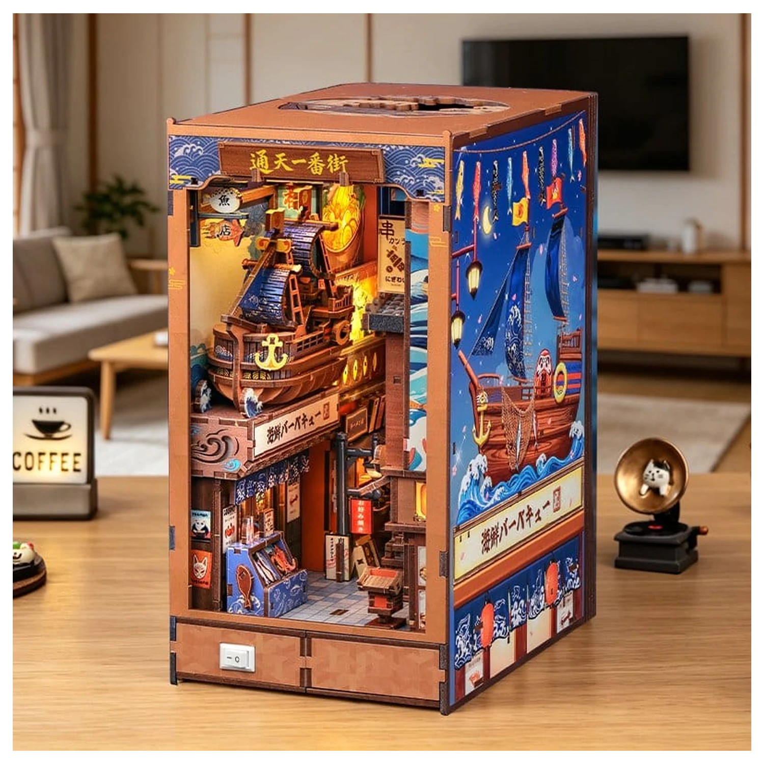 Book Nook Tsutenkaku Ichiban Street 23 x 12 Zentimeter Produktfoto