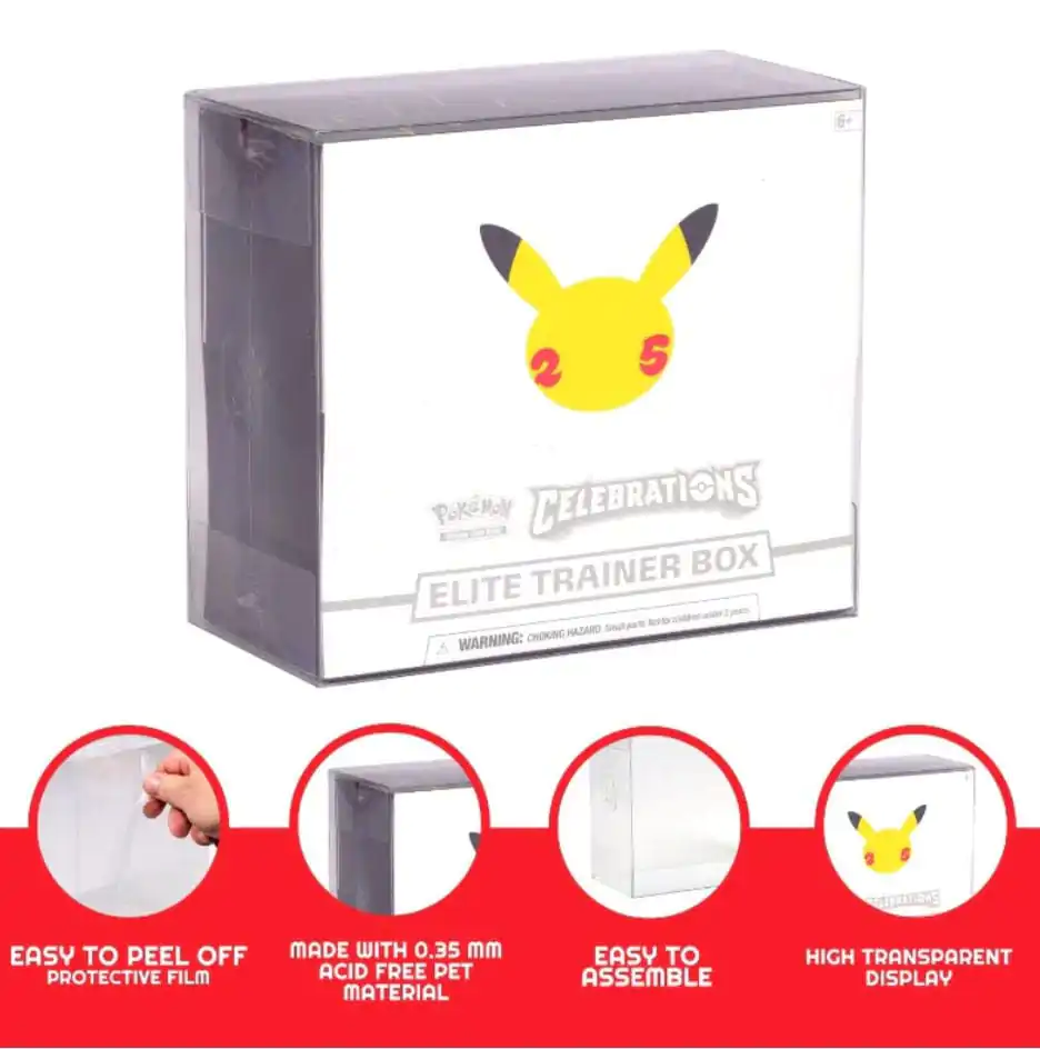 PET Protektoren 5er-Pack für Booster Boxen / Elite Trainer Boxen Ver. 2 Produktfoto