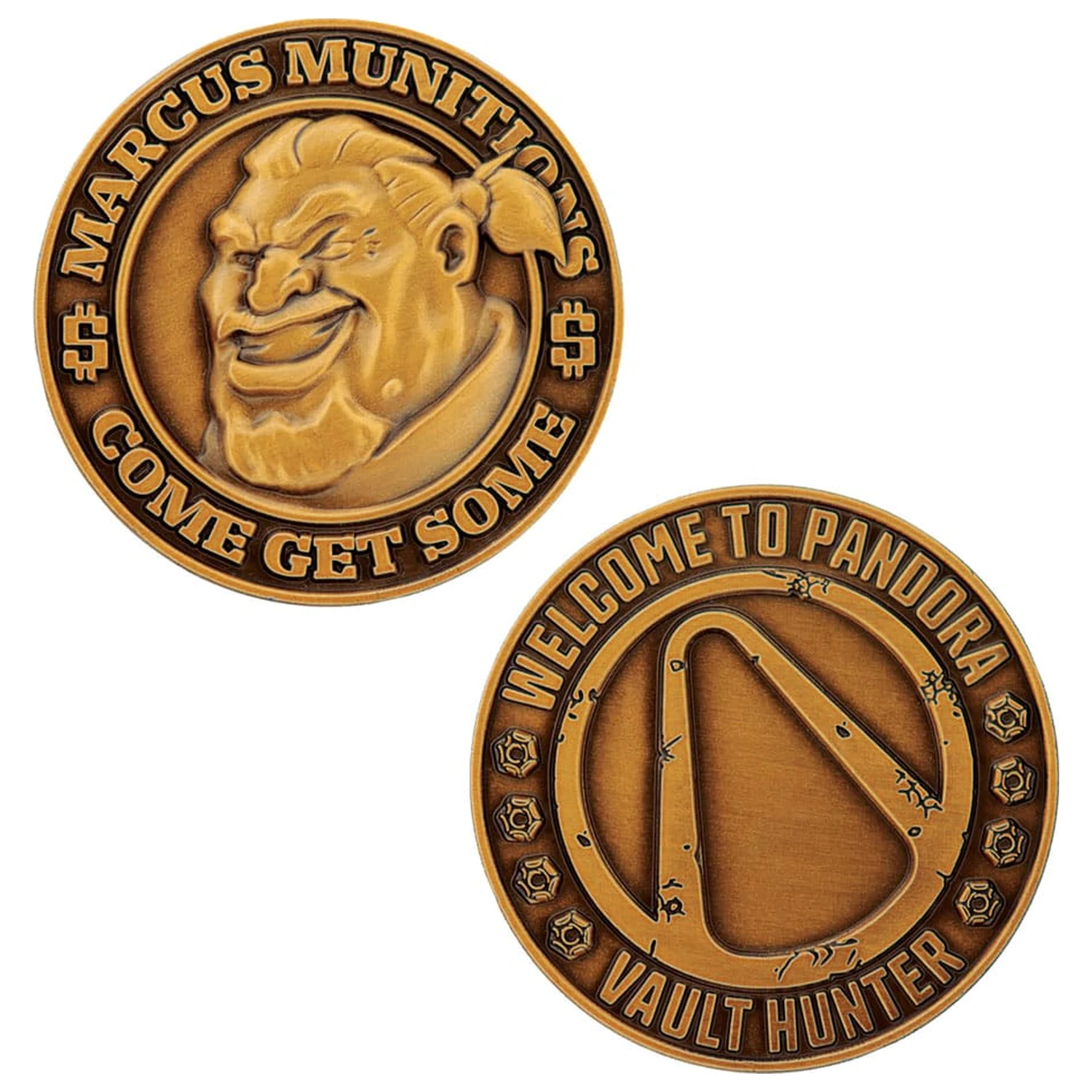 Borderlands Sammlermünze Marcus Munitions Limited Edition Produktfoto