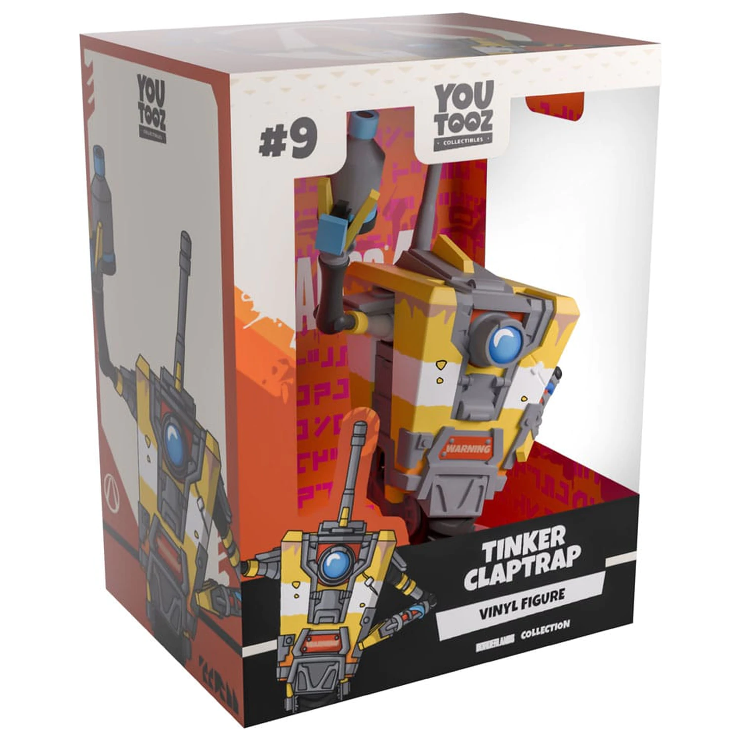 Borderlands Vinyl Figur Tinker Claptrap 13 cm Produktfoto