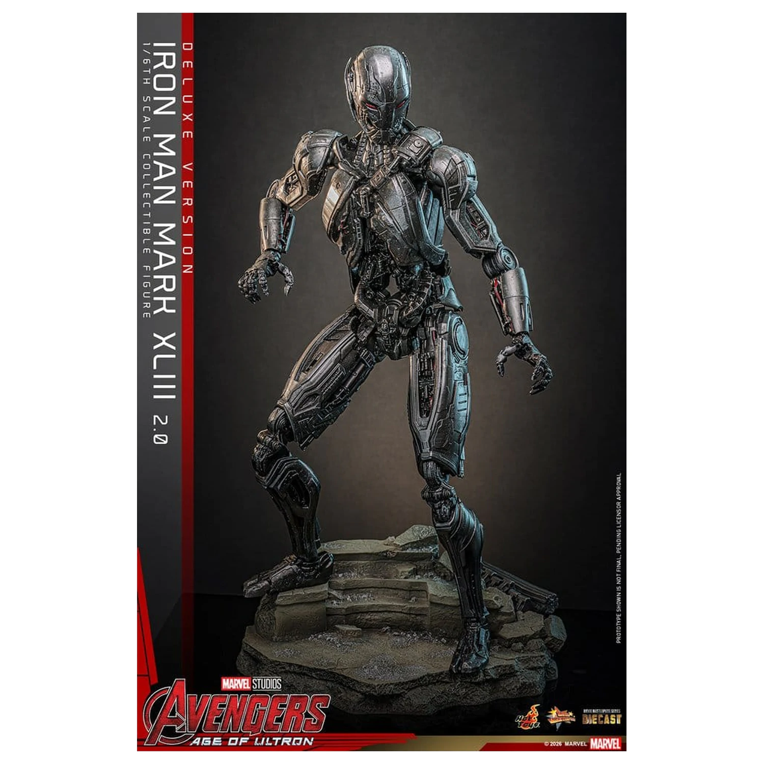 Avengers: Age of Ultron Movie Masterpiece Diecast Action Figur 1/6 Iron Man Mark XLIII (2.0) (Deluxe Version) 32 cm Produktfoto