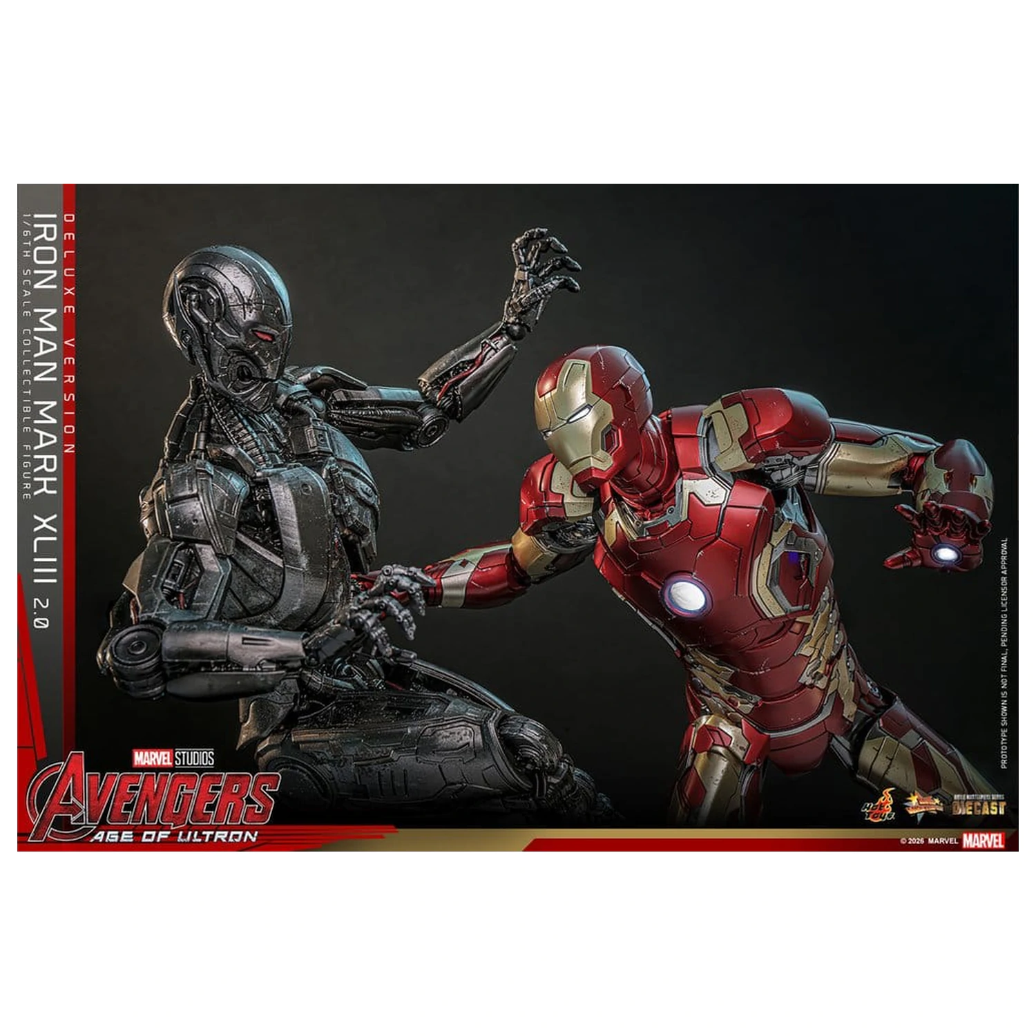 Avengers: Age of Ultron Movie Masterpiece Diecast Action Figur 1/6 Iron Man Mark XLIII (2.0) (Deluxe Version) 32 cm Produktfoto
