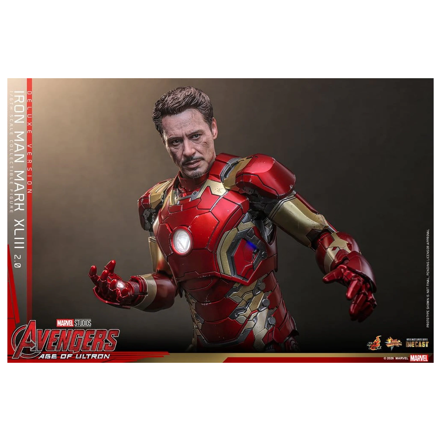 Avengers: Age of Ultron Movie Masterpiece Diecast Action Figur 1/6 Iron Man Mark XLIII (2.0) (Deluxe Version) 32 cm Produktfoto