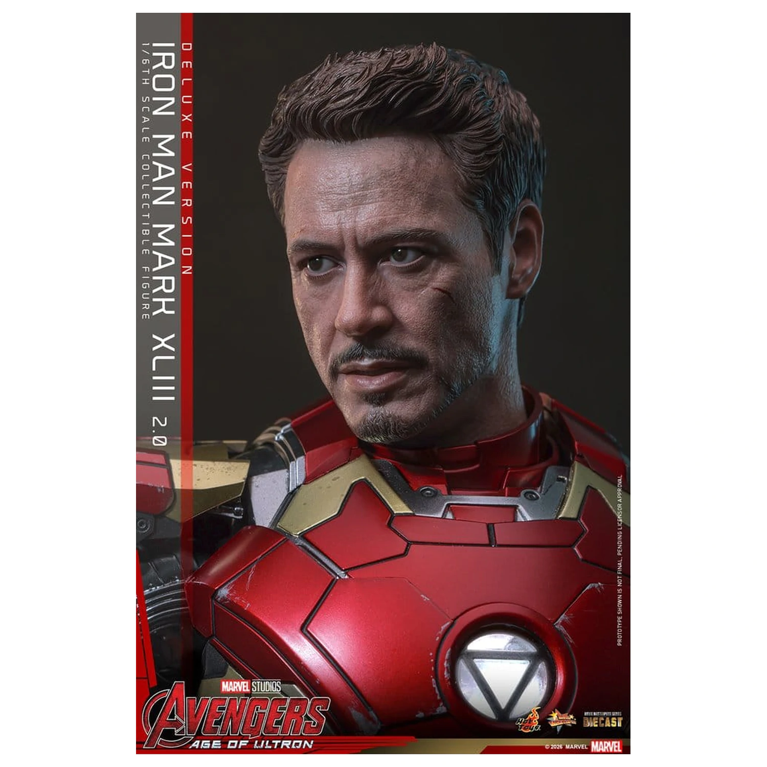 Avengers: Age of Ultron Movie Masterpiece Diecast Action Figur 1/6 Iron Man Mark XLIII (2.0) (Deluxe Version) 32 cm Produktfoto