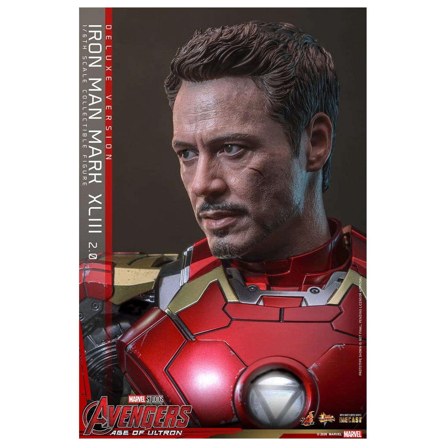 Avengers: Age of Ultron Movie Masterpiece Diecast Action Figur 1/6 Iron Man Mark XLIII (2.0) (Deluxe Version) 32 cm Produktfoto