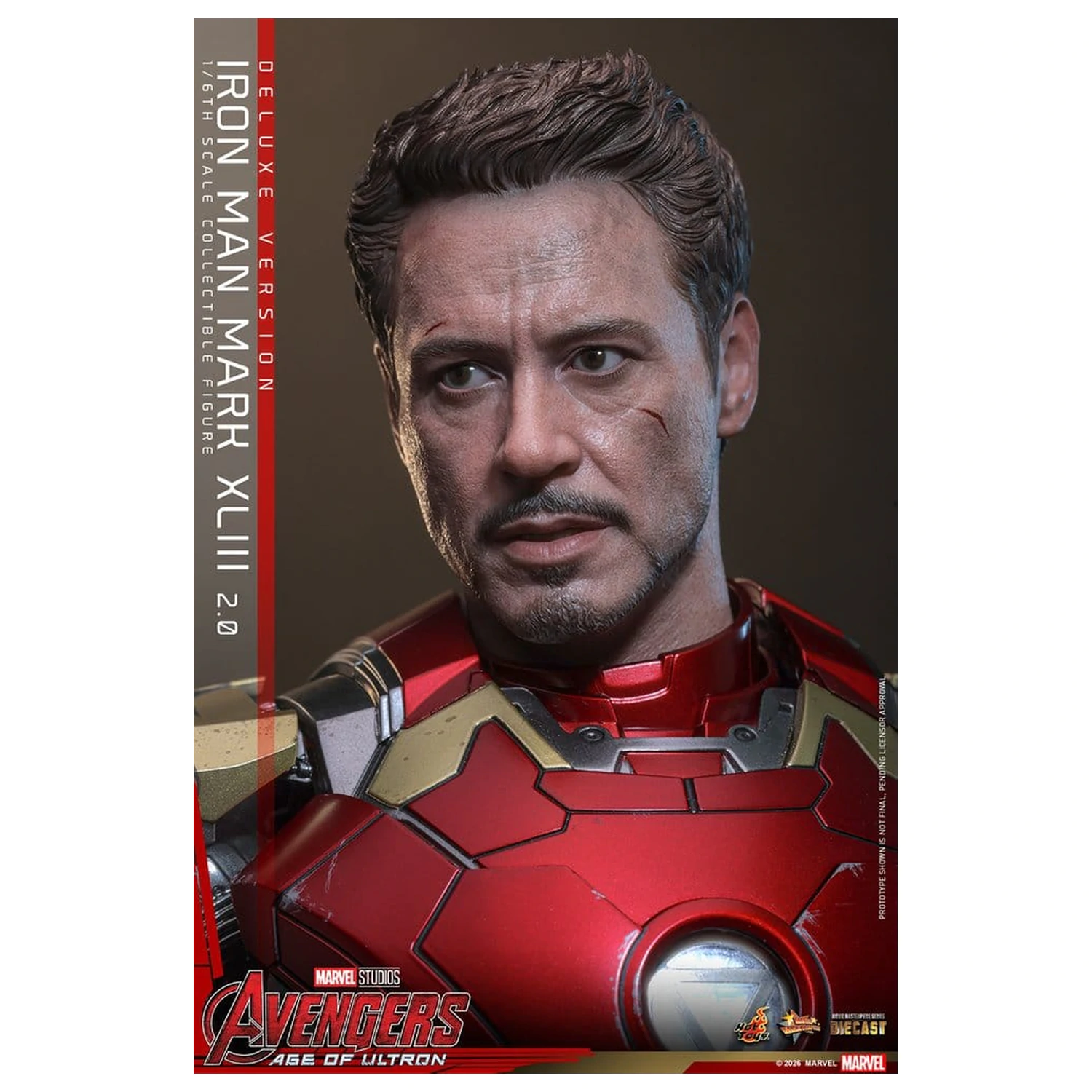 Avengers: Age of Ultron Movie Masterpiece Diecast Action Figur 1/6 Iron Man Mark XLIII (2.0) (Deluxe Version) 32 cm Produktfoto