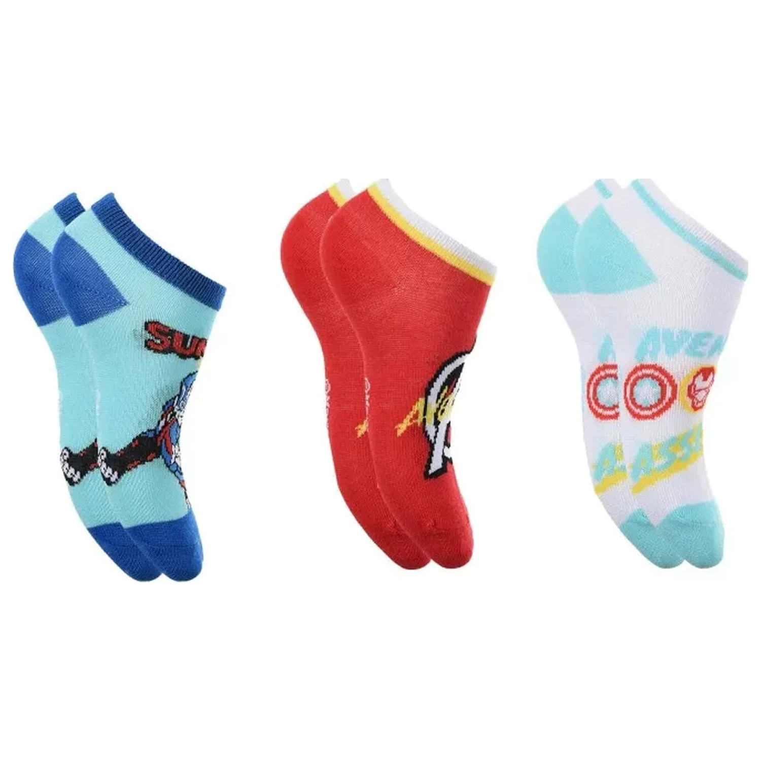 Avengers Assemble Blaue Kinder Geheim Socken 31/34 Produktfoto