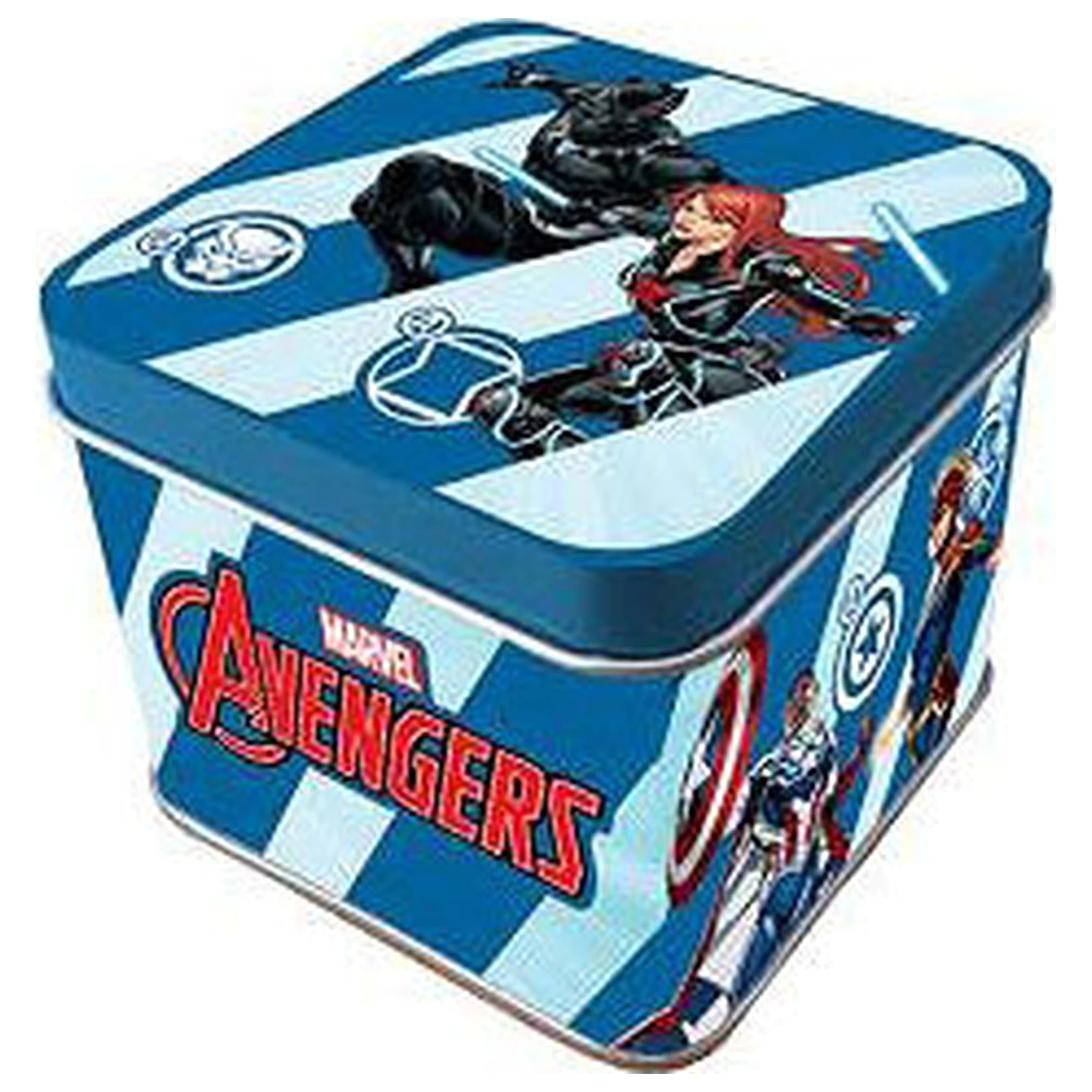 Avengers schwarze Mini Metall-Box 7,5 cm Produktfoto