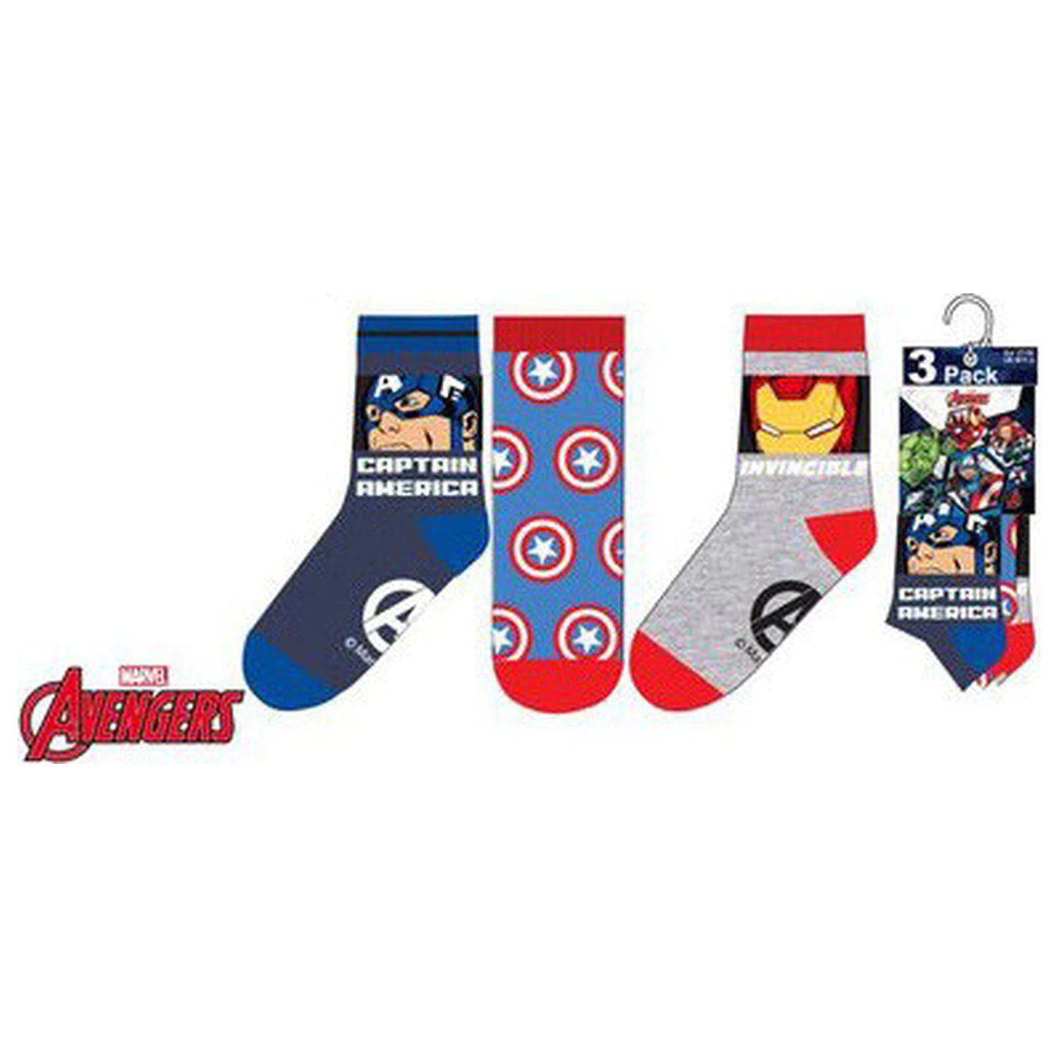 Avengers Captain America Kinder Socken 23/26 Produktfoto