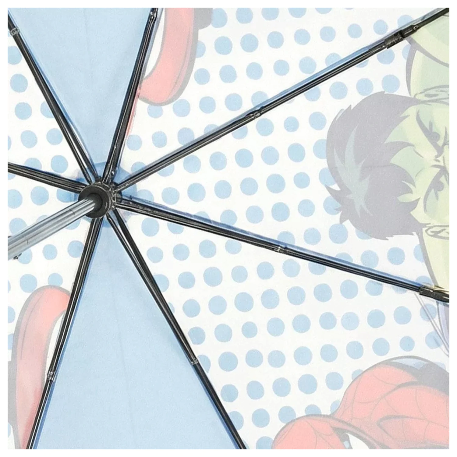 Avengers Dots Kinder Transparenter Regenschirm Produktfoto