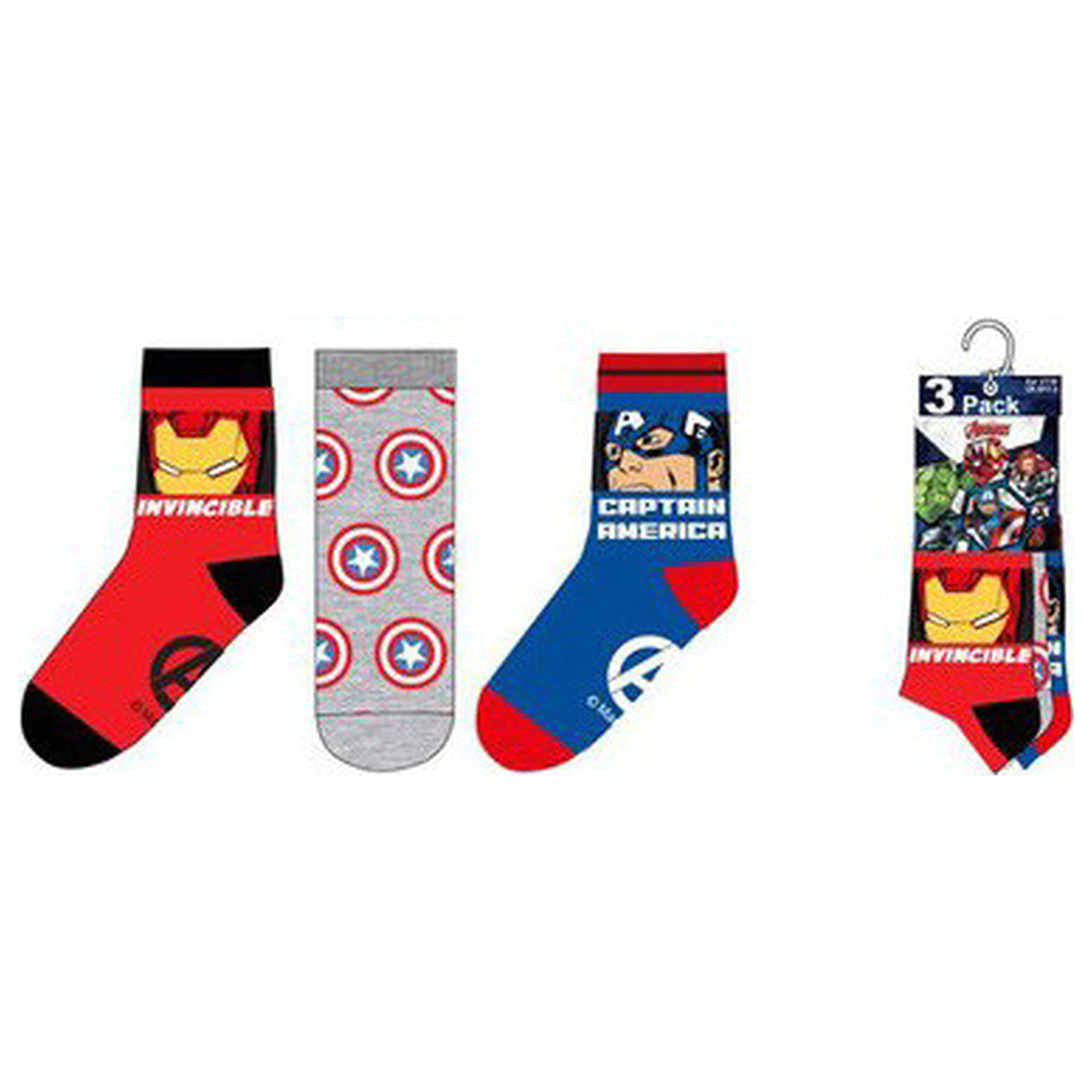Avengers Iron Man Kindersocken 27/30 Produktfoto