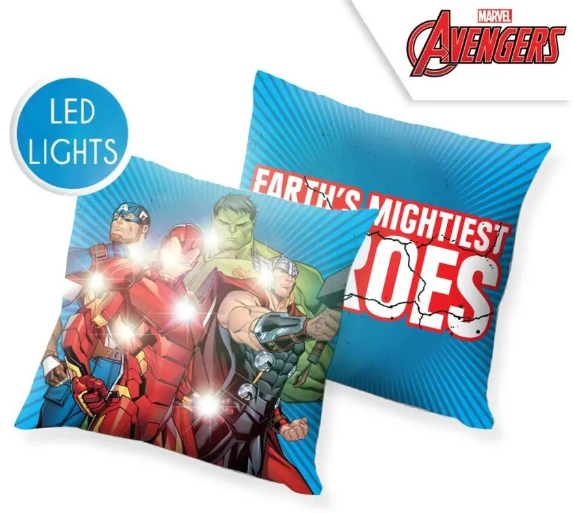 Avengers LED Leuchtkissen, Dekokissen 40*40 cm Produktfoto
