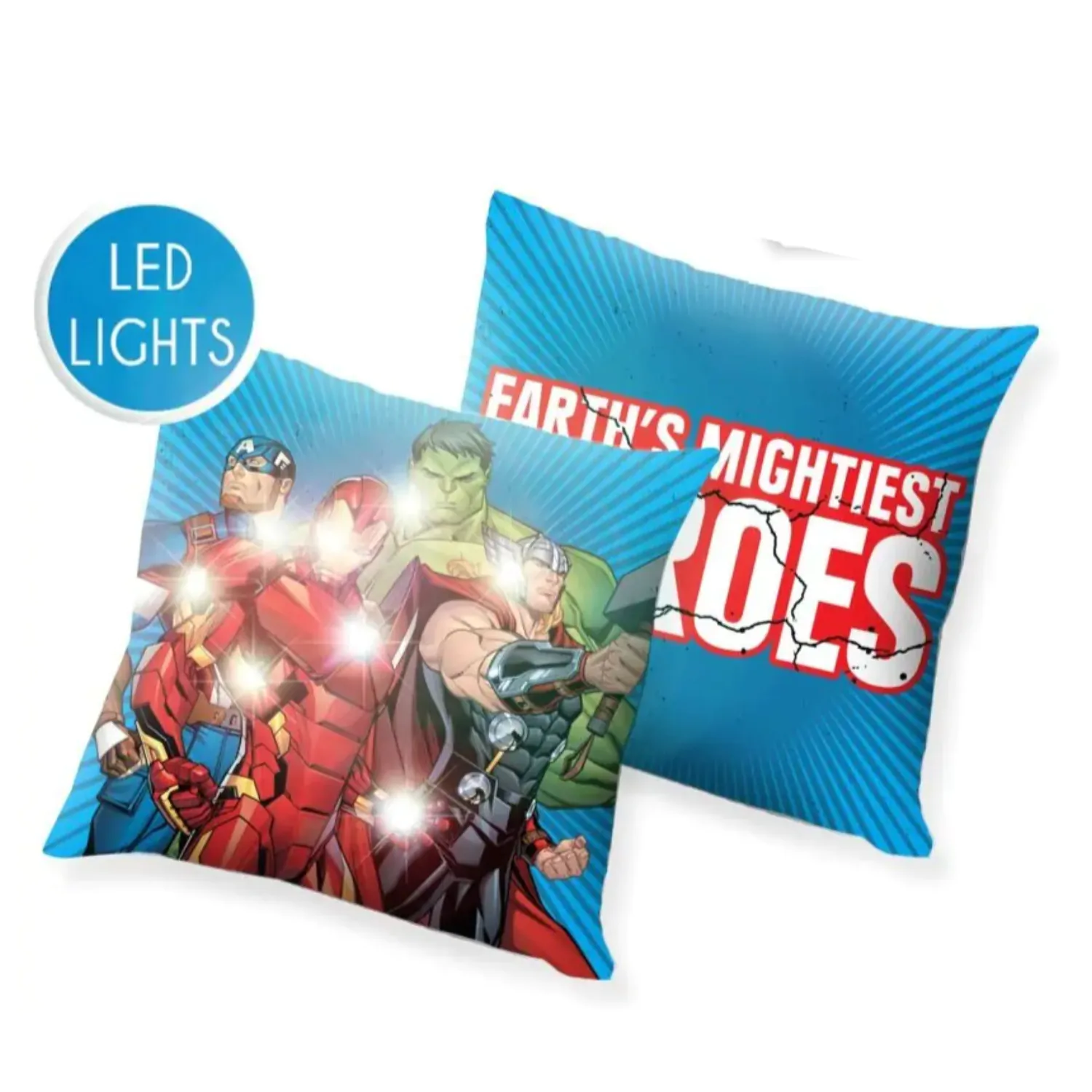 Avengers LED Leuchtkissen, Dekokissen 40*40 cm Produktfoto