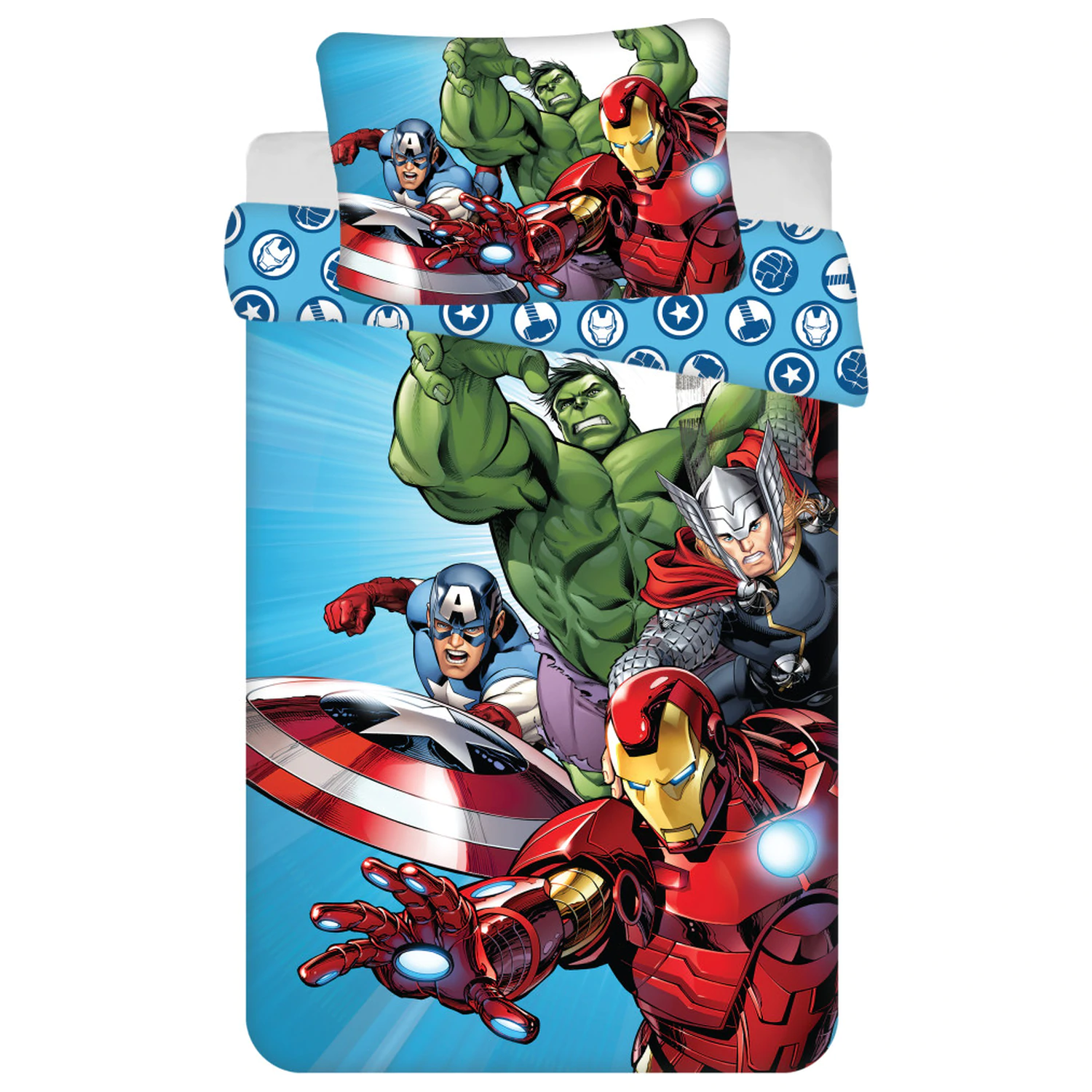 Avengers Hellblau Kinder, Vorschule Bettbezug Produktfoto