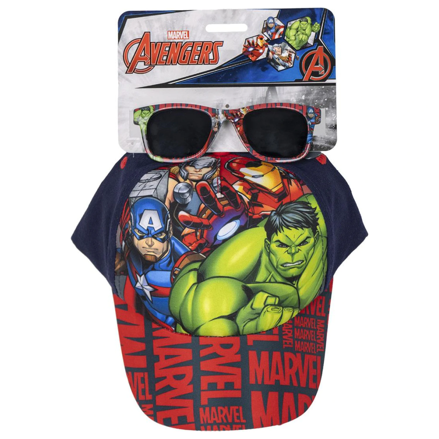 Avengers Marvel Sonnenbrillen und Baseballkappe Set Produktfoto