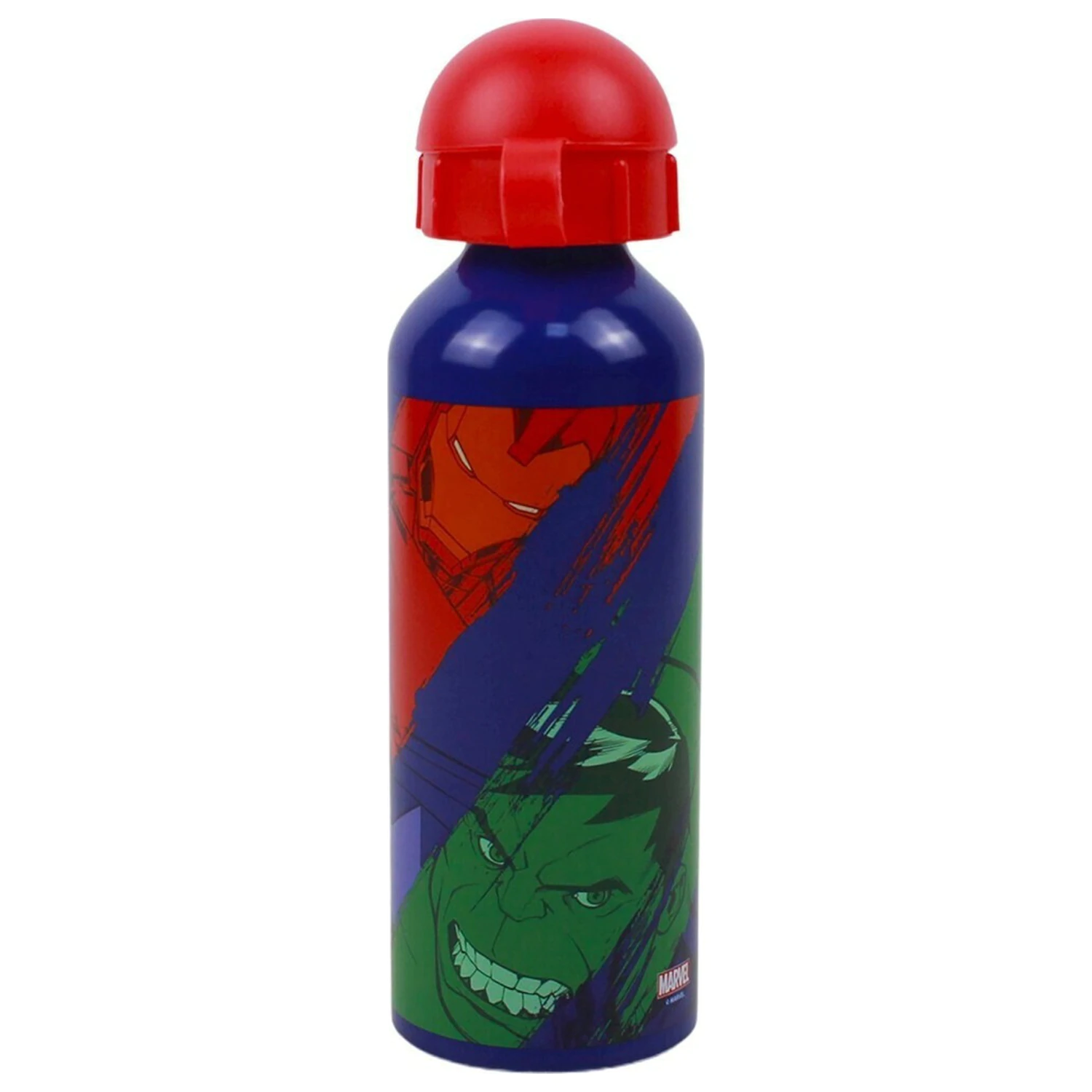 Avengers Multicolour Aluminium-Wasserflasche mit Trinkverschluss 520 ml Produktfoto