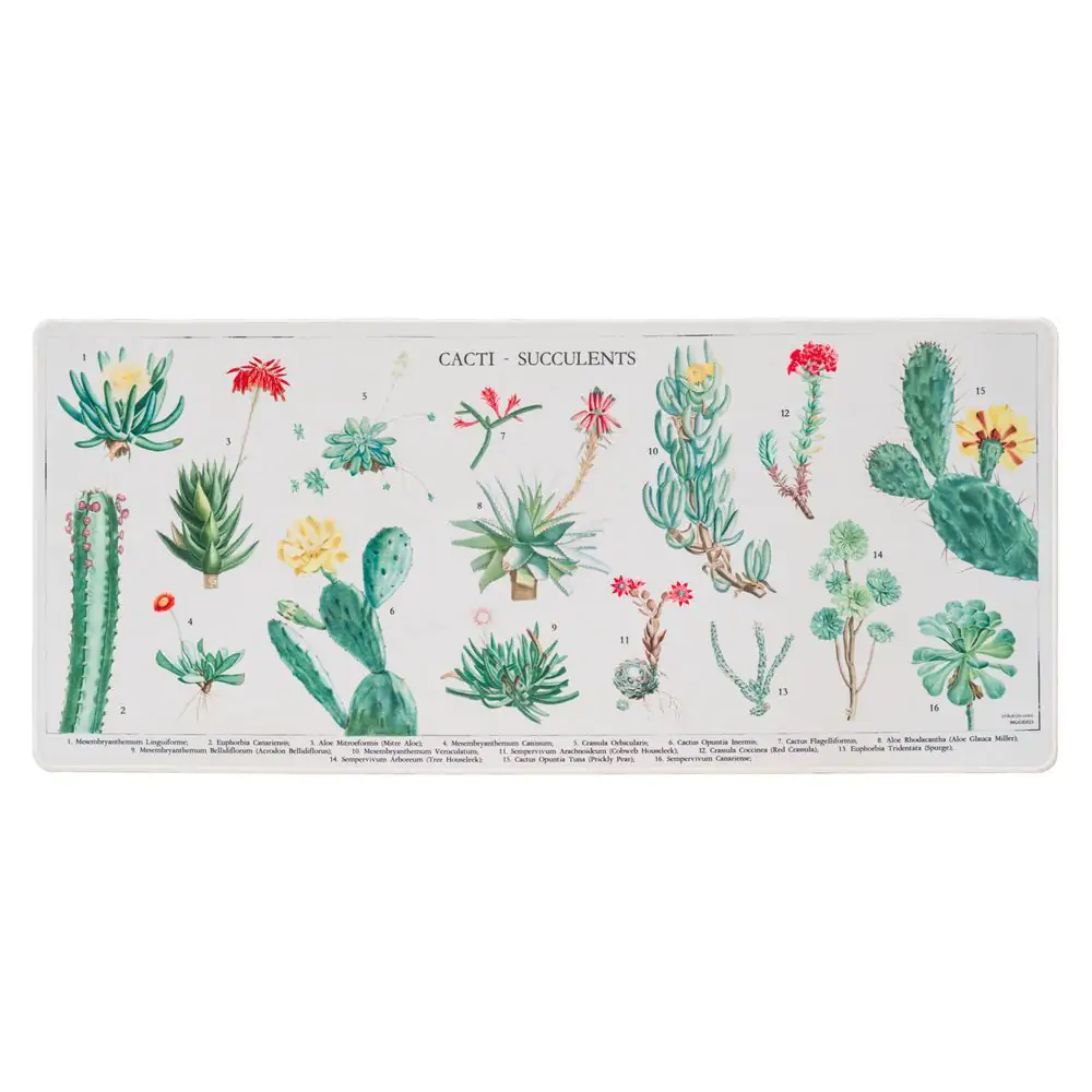 Botanische Cacti Gaming-Schreibtischunterlage Produktfoto