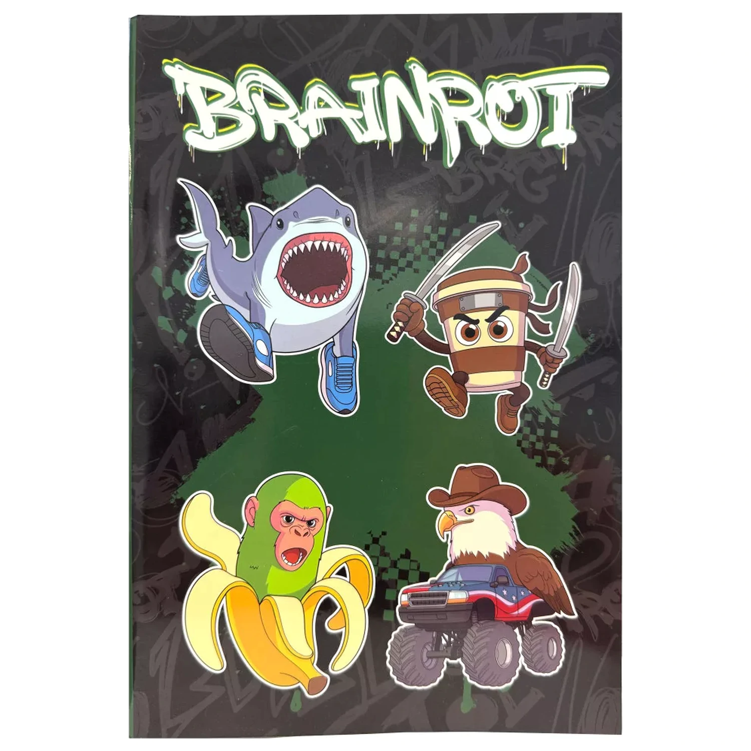 Brainrot Bananini B/5 liniertes Notizbuch 40 Seiten Produktfoto
