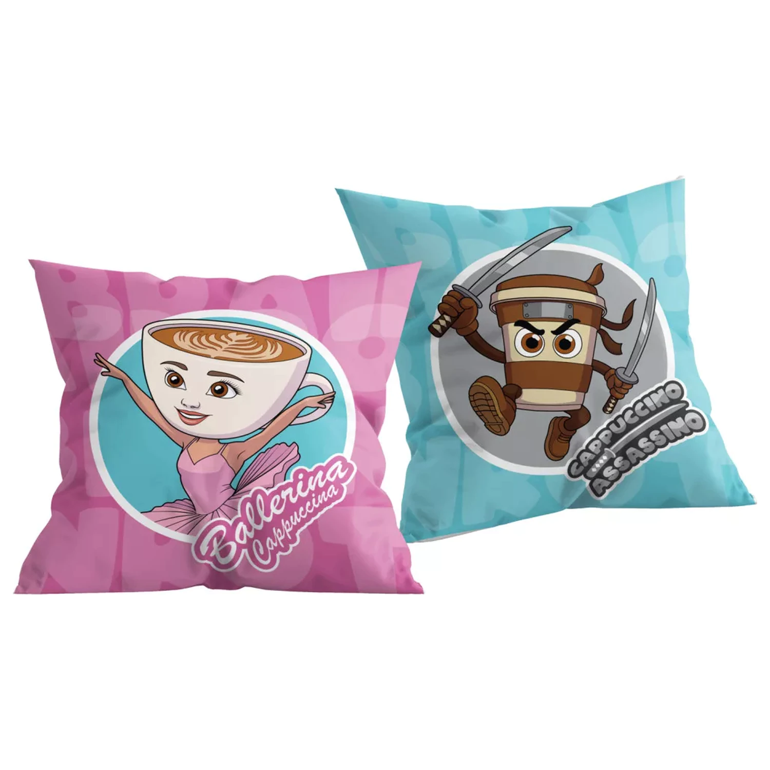 Brainrot Fun Duo Kissen, Dekokissen 40x40 cm Produktfoto