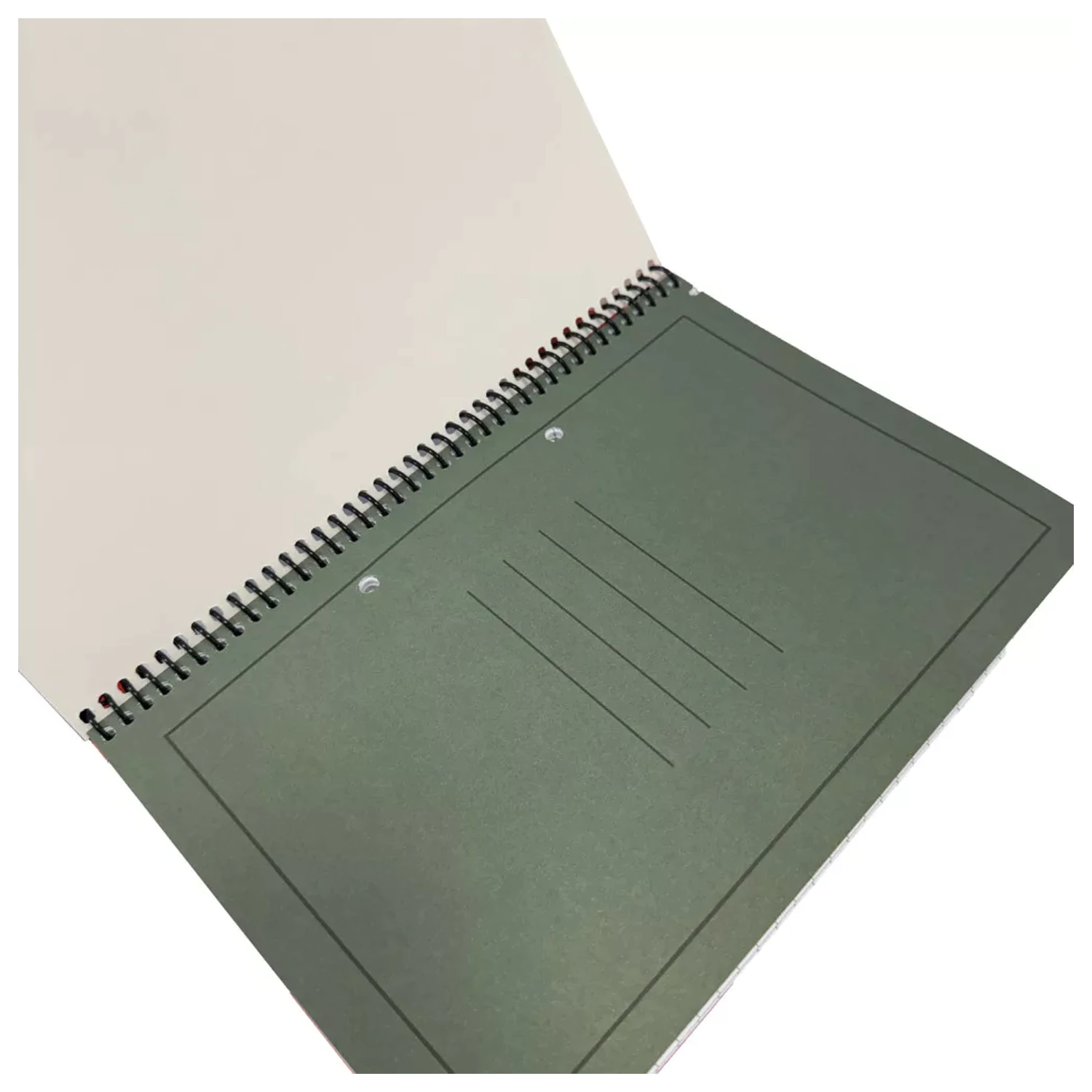 Brainrot Green B/5 liniertes Spiralnotizbuch, 70 Blatt Produktfoto