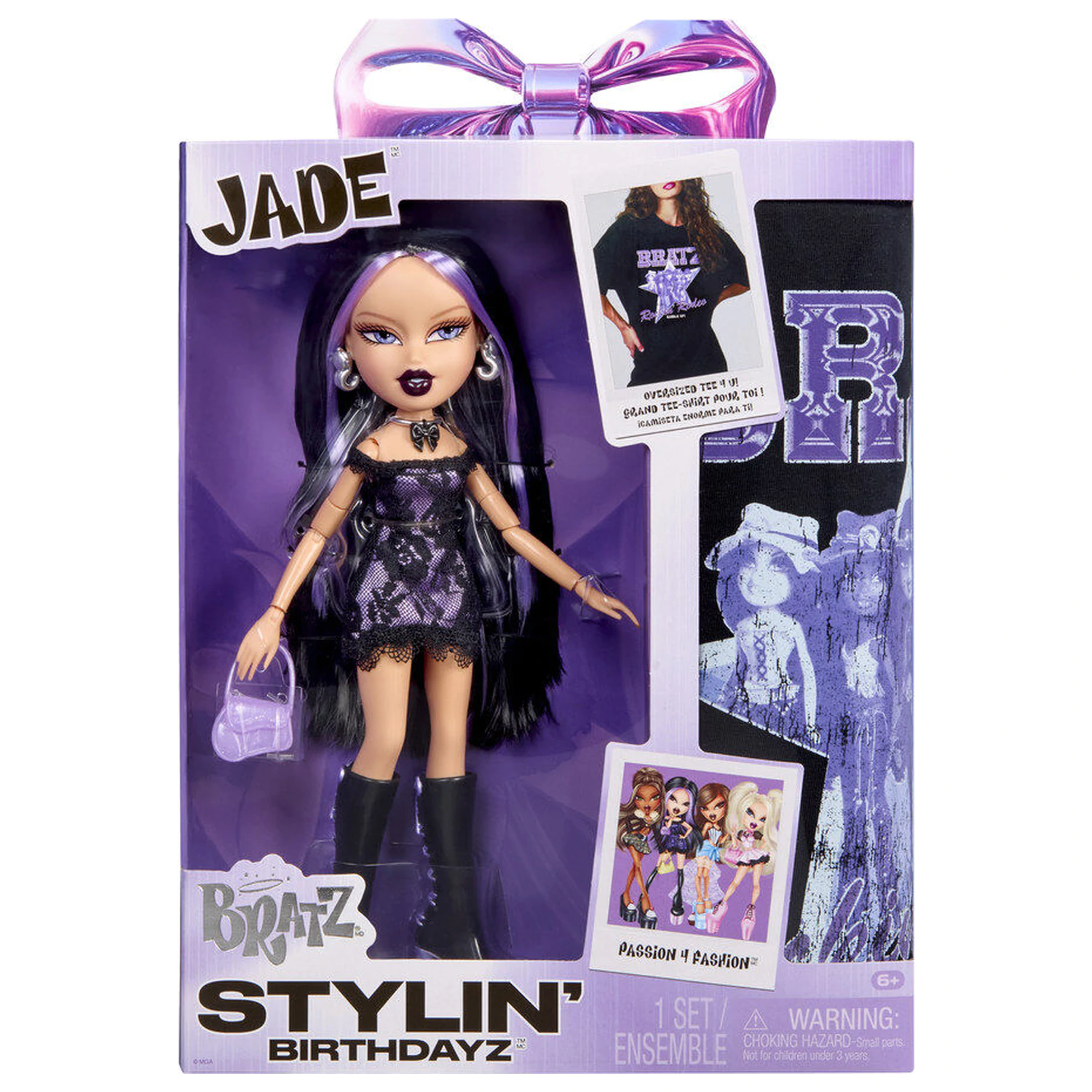 Bratz Stylin Birthday Jade Puppe + T-Shirt Produktfoto