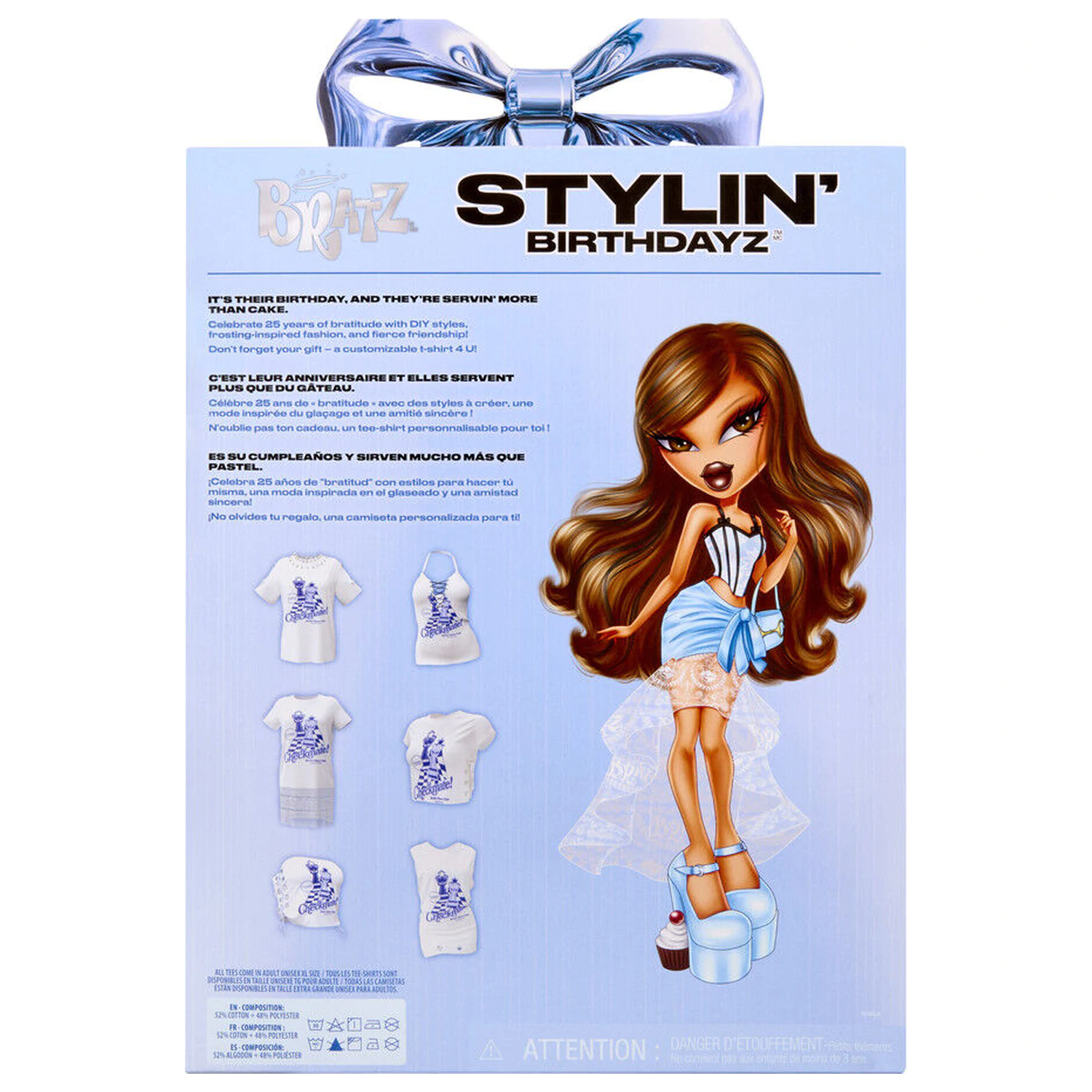 Bratz Stylin Birthday Yasmin Puppe + T-Shirt Produktfoto