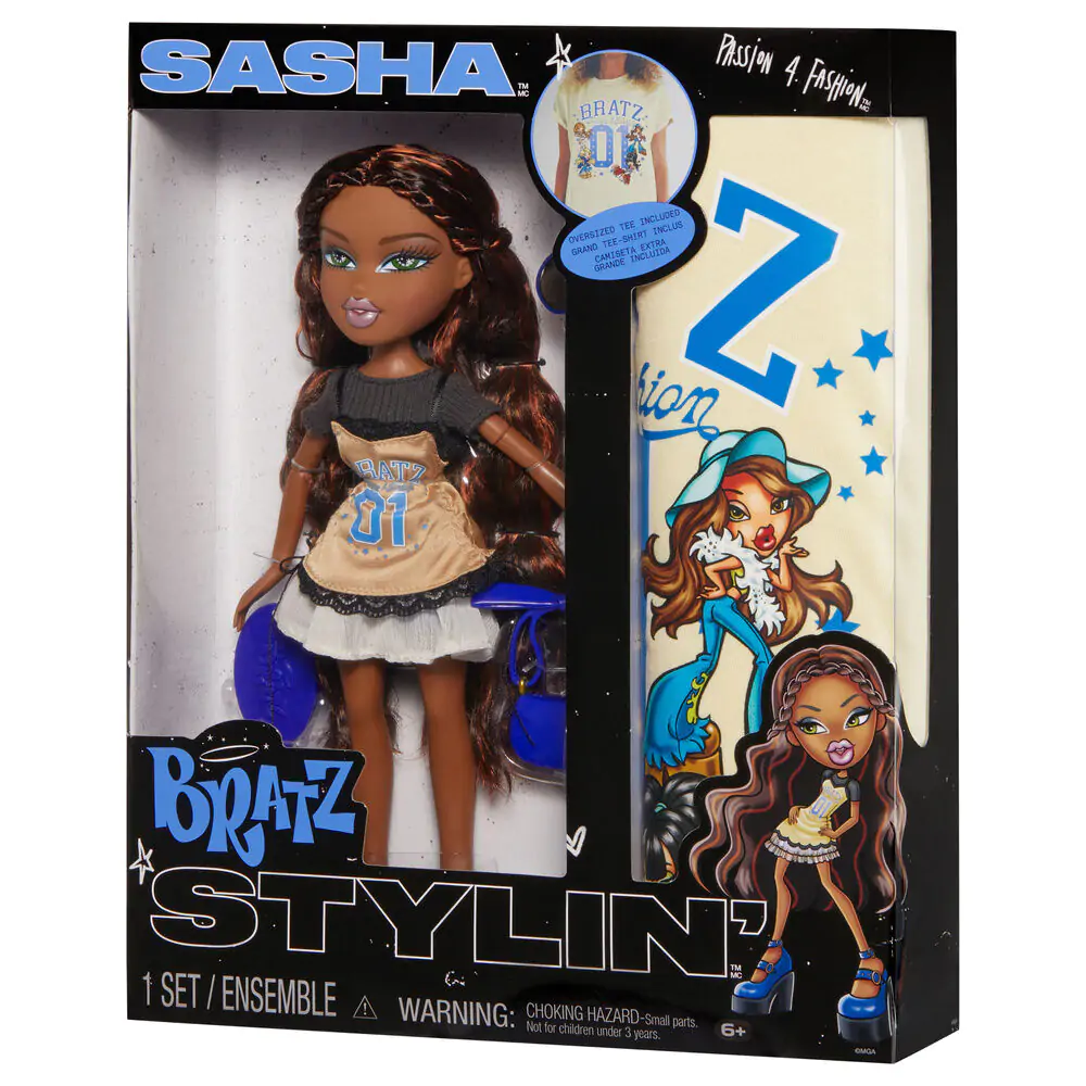Bratz Stylin Sasha Puppe + T-Shirt Produktfoto