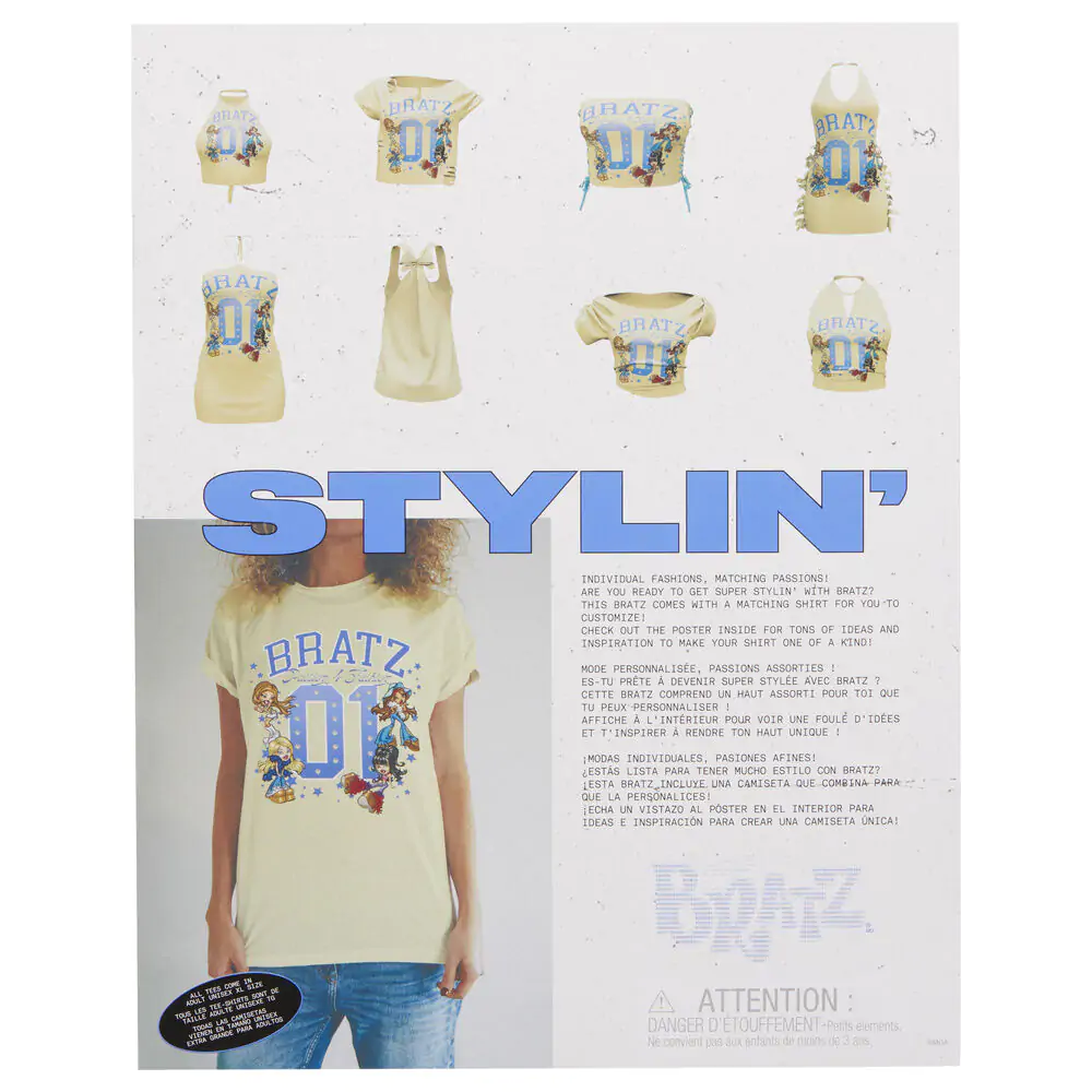 Bratz Stylin Sasha Puppe + T-Shirt Produktfoto