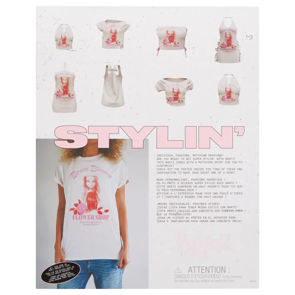 Bratz Stylin Yasmin Puppe + T-Shirt Produktfoto